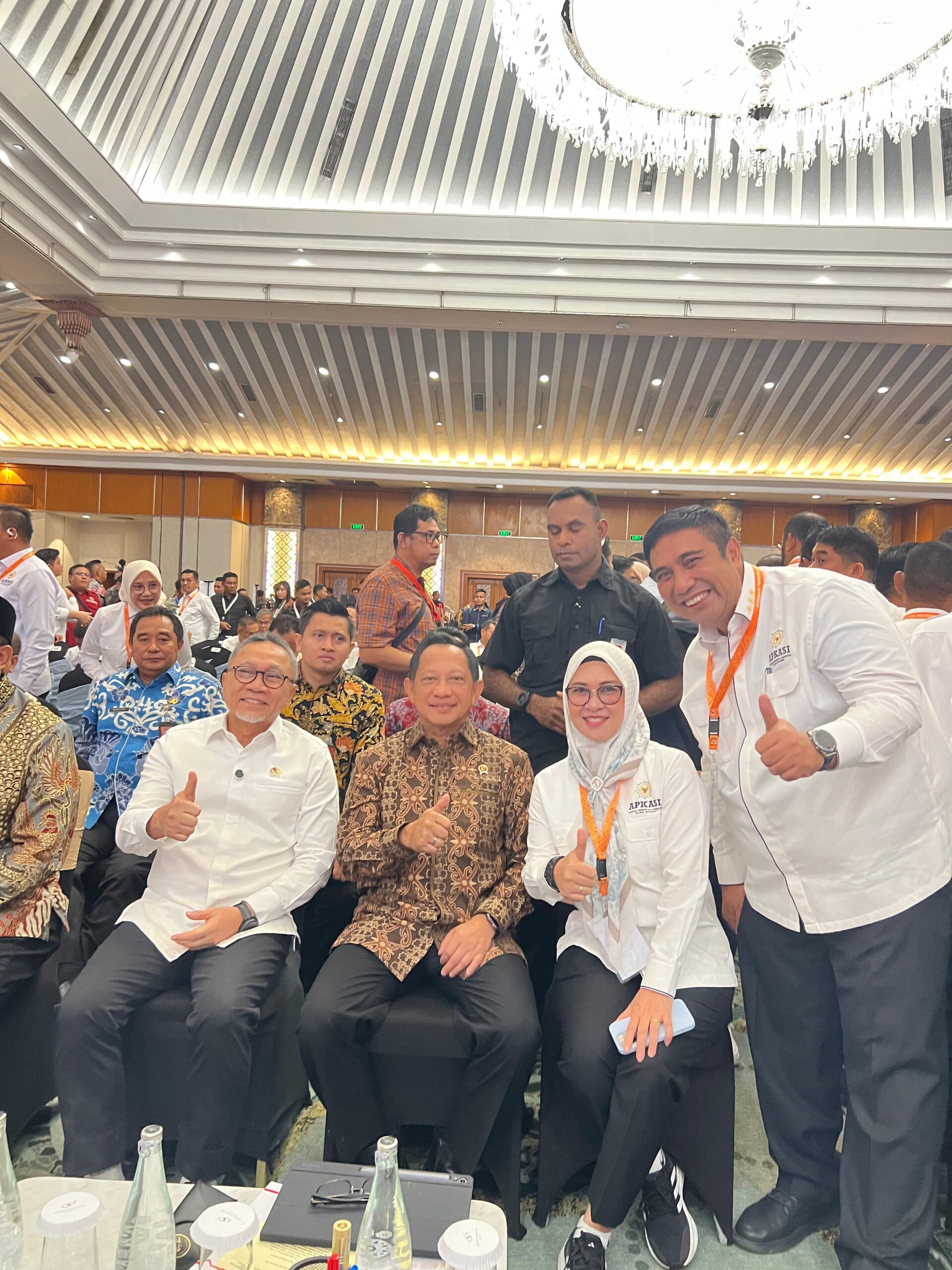 Bupati Maros Chaidir Syam Saat Menghadiri Pelantikan Pengurus APKASI