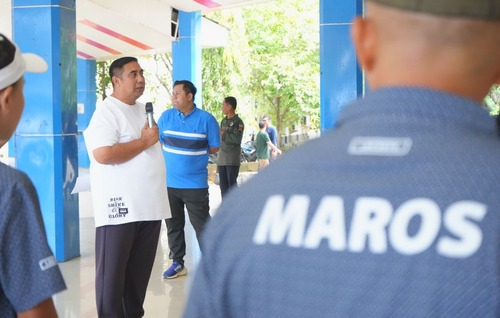 Bupati Maros Resmi Lepas Tim Bola Basket Menuju Porprov Sulsel 2025