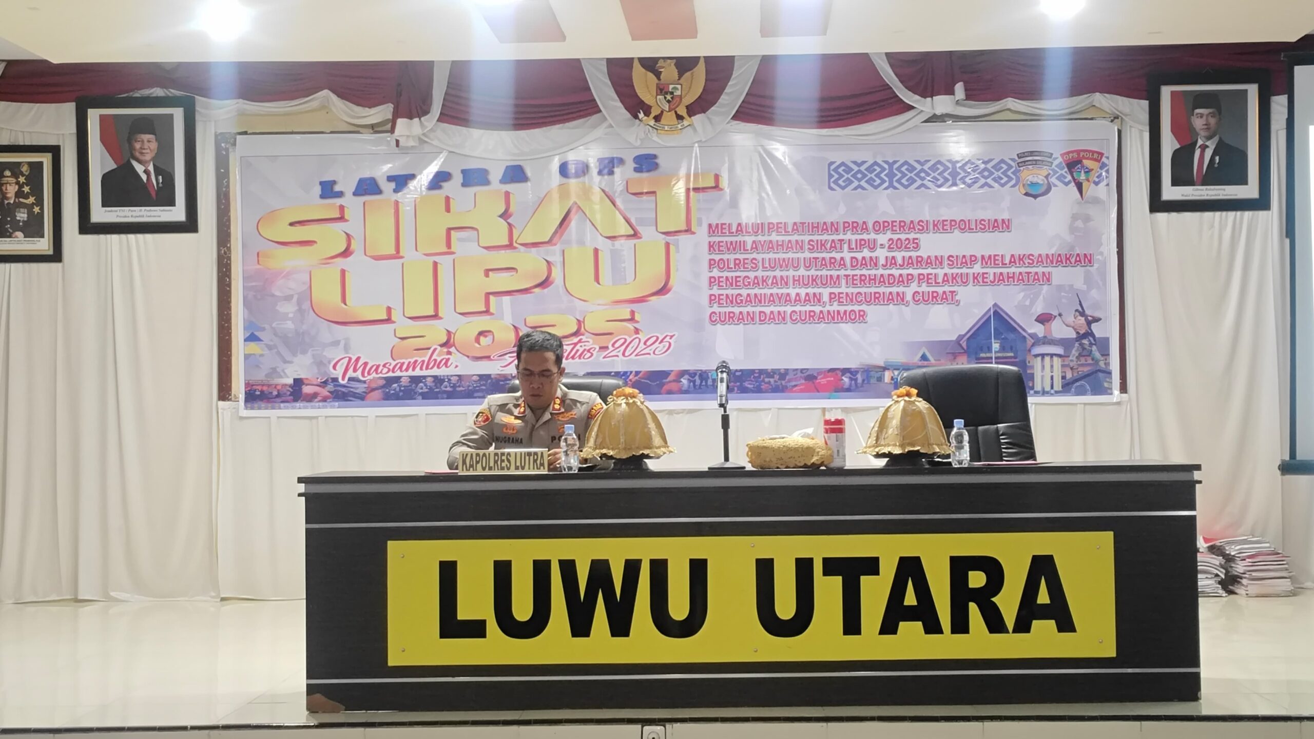 Latpra Ops Sikat Lipu 2025: Polres Luwu Utara Siapkan Langkah Terpadu Berantas Kejahatan Jalanan