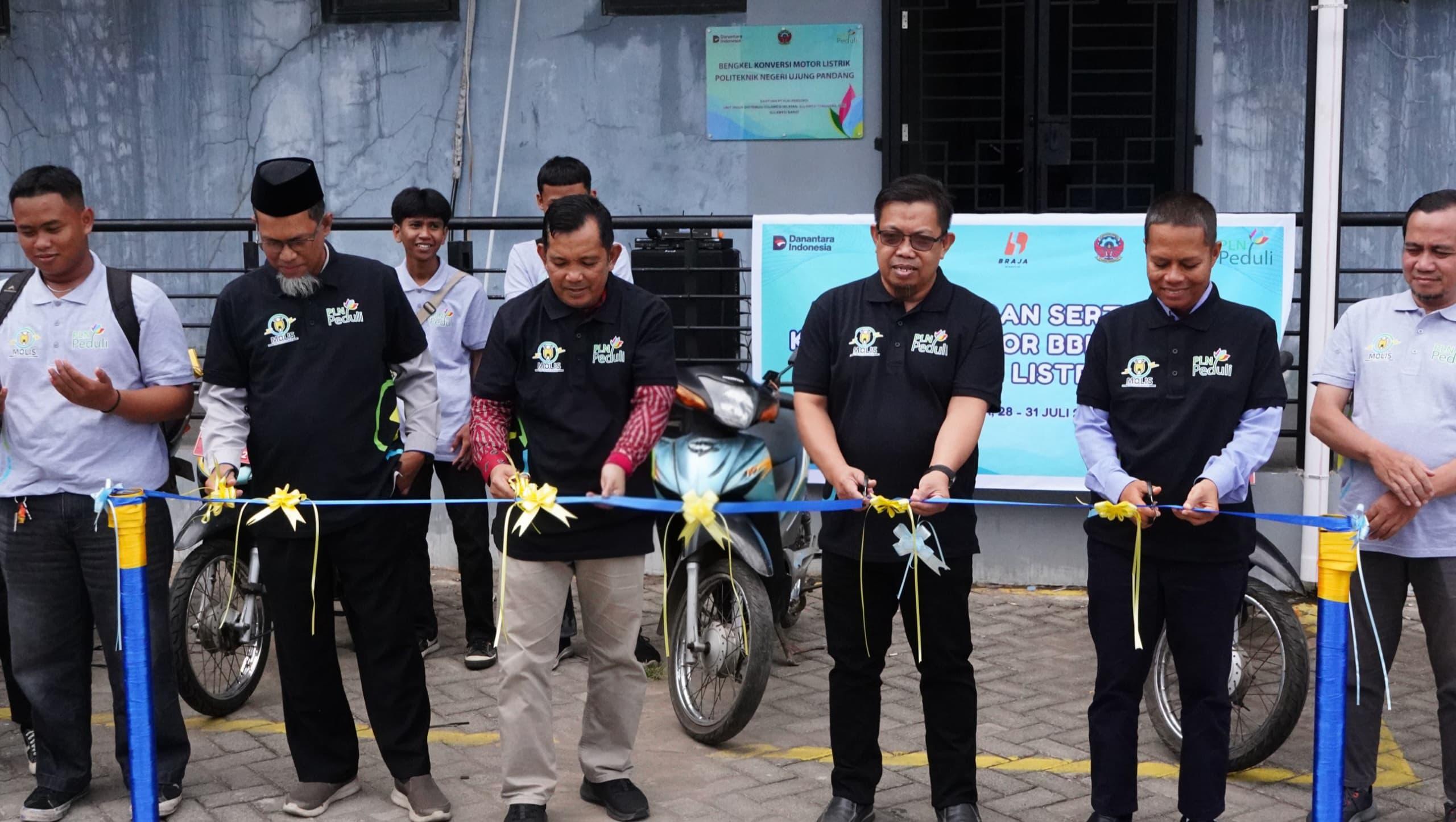 Peresmian Bengkel Konversi ke Motor Listrik di PNUP pada Kamis (31/7/2025)