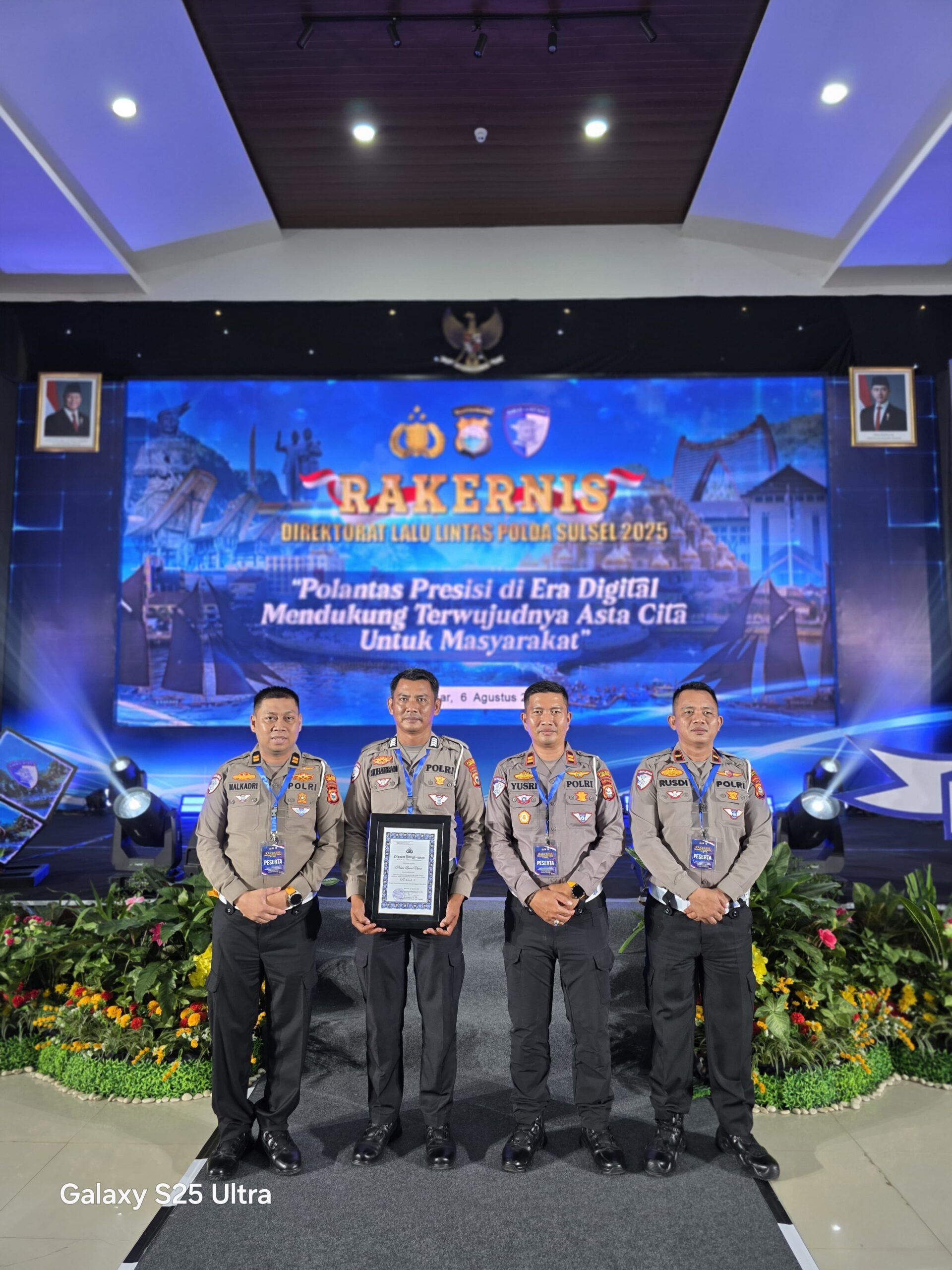 Polres Luwu Utara Raih Juara II ETLE Terbaik di Rakernis Lalu Lintas Polda Sulsel 2025