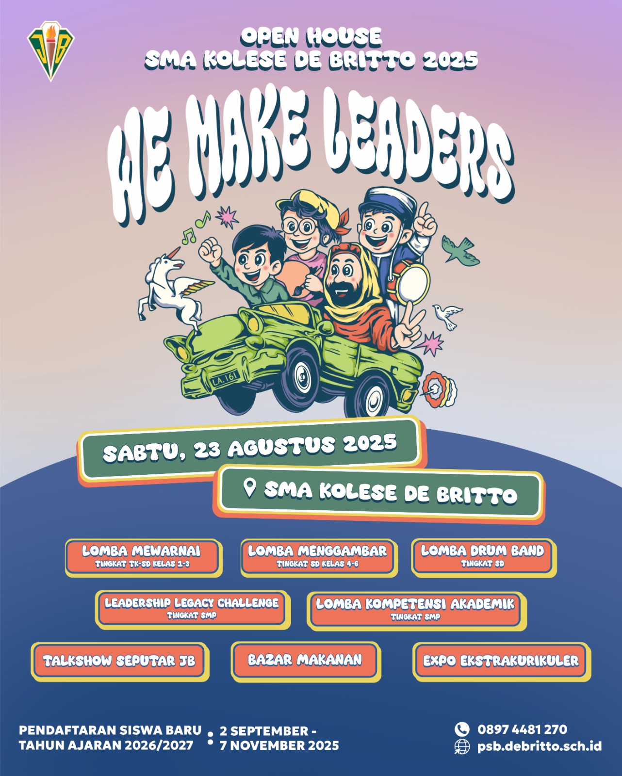 SMA Kolese De Britto Gelar Open House 2025 dengan Tema We Make Leaders