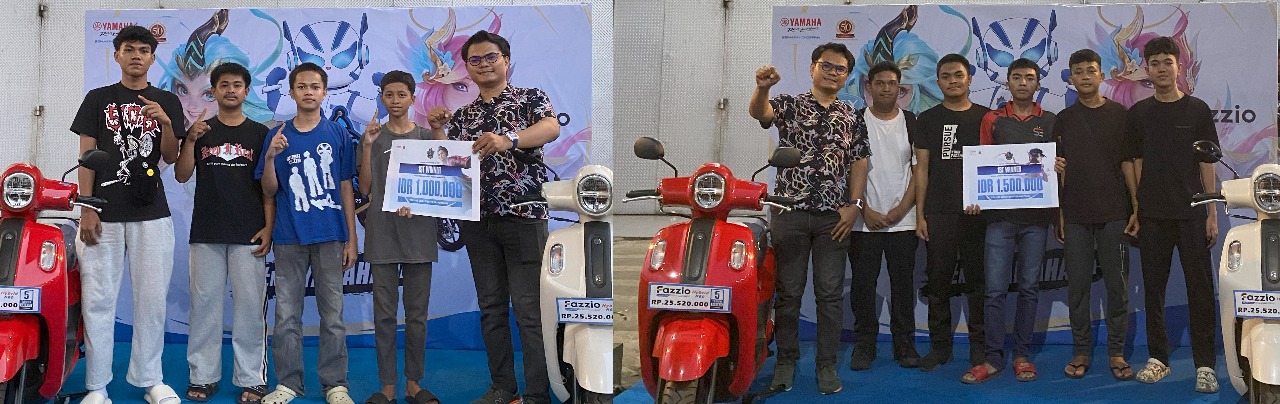 SMAN 9 Maros dan SMK Telkom Makassar Juara Yamaha Esport Series 2025