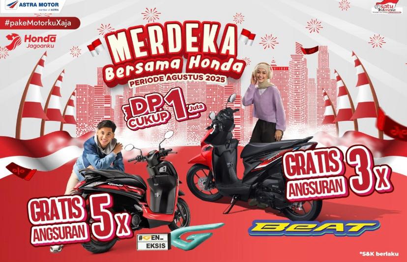 Promo Kemerdekaan, Honda Genio dan Beat Rendah DP hingga Diskon Angsuran 5 Bulan