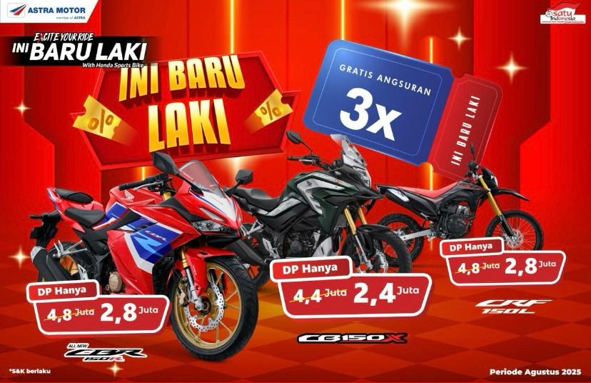 Promo Spesial Motor Sport Honda Hadir Selama Agustus 2025
