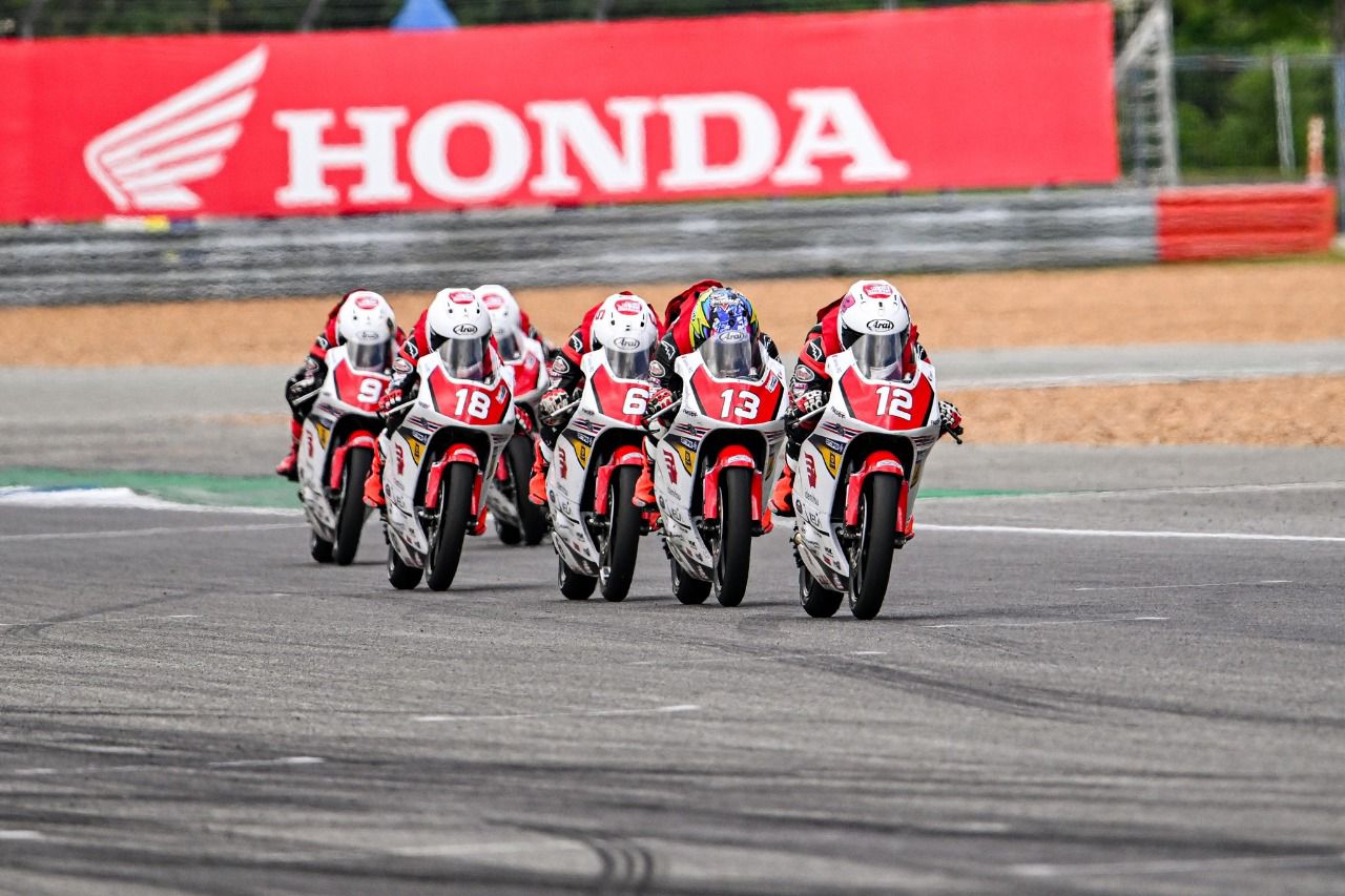 Pebalap Binaan AHM Bintang Pranata Raih Dua Podium di Thailand Talent Cup 2025