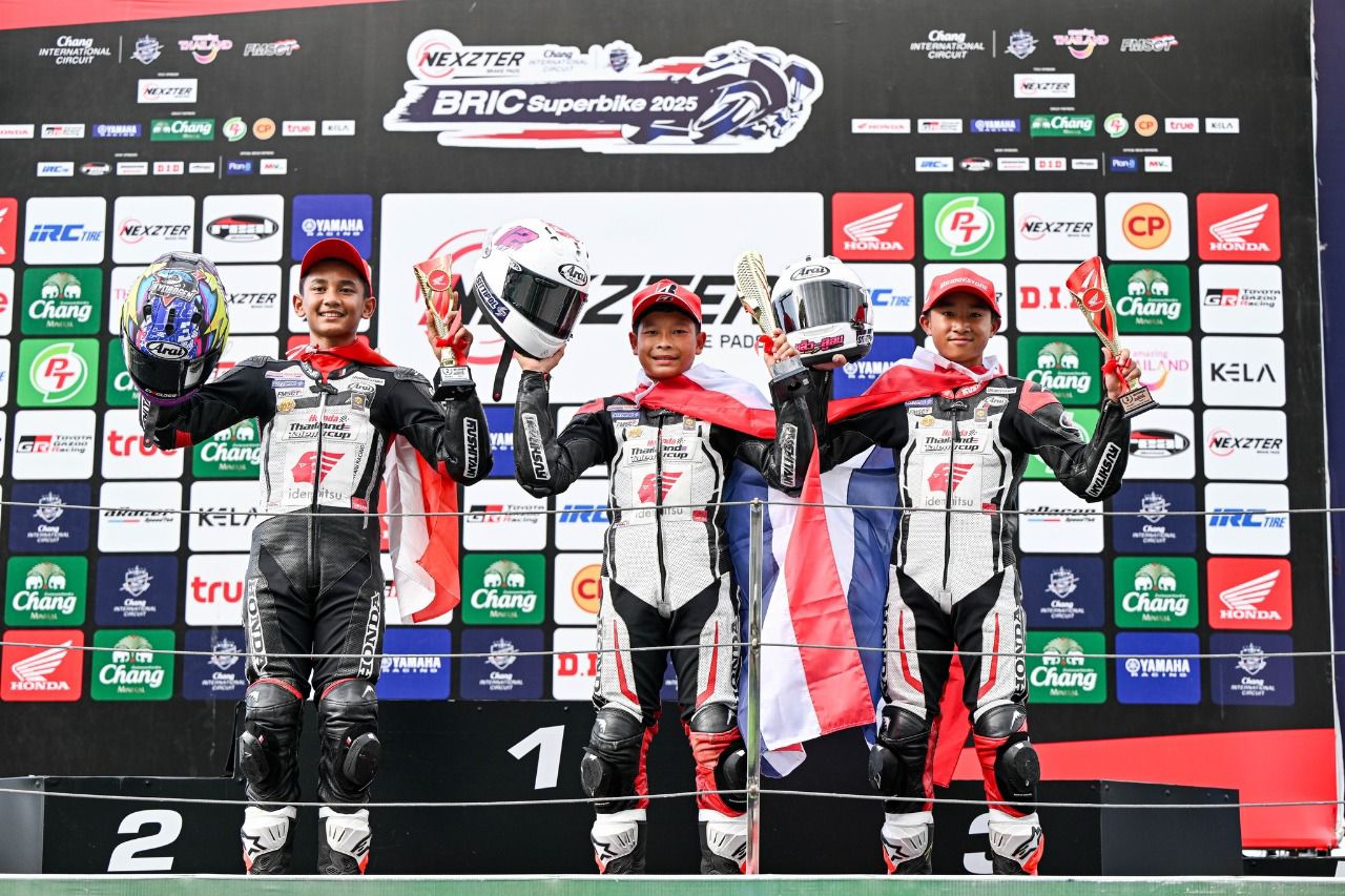 Debut Positif Abimanyu di Thailand Talent Cup, Pebalap 13 Tahun Sumbang Poin untuk Indonesia