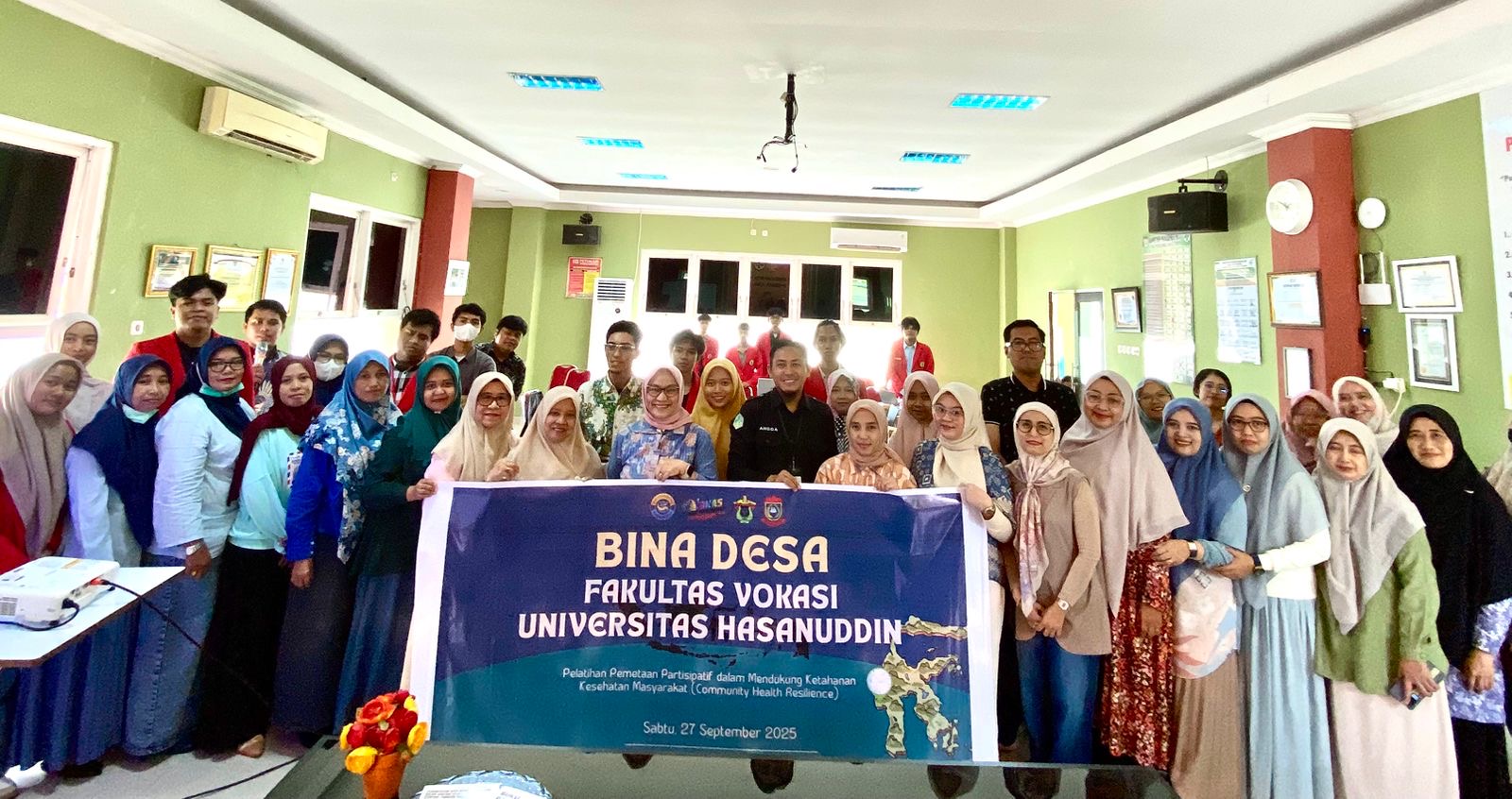 Vokasi Unhas Gelar Bina Desa Pelatihan SIG untuk Dukung Ketahanan Kesehatan
