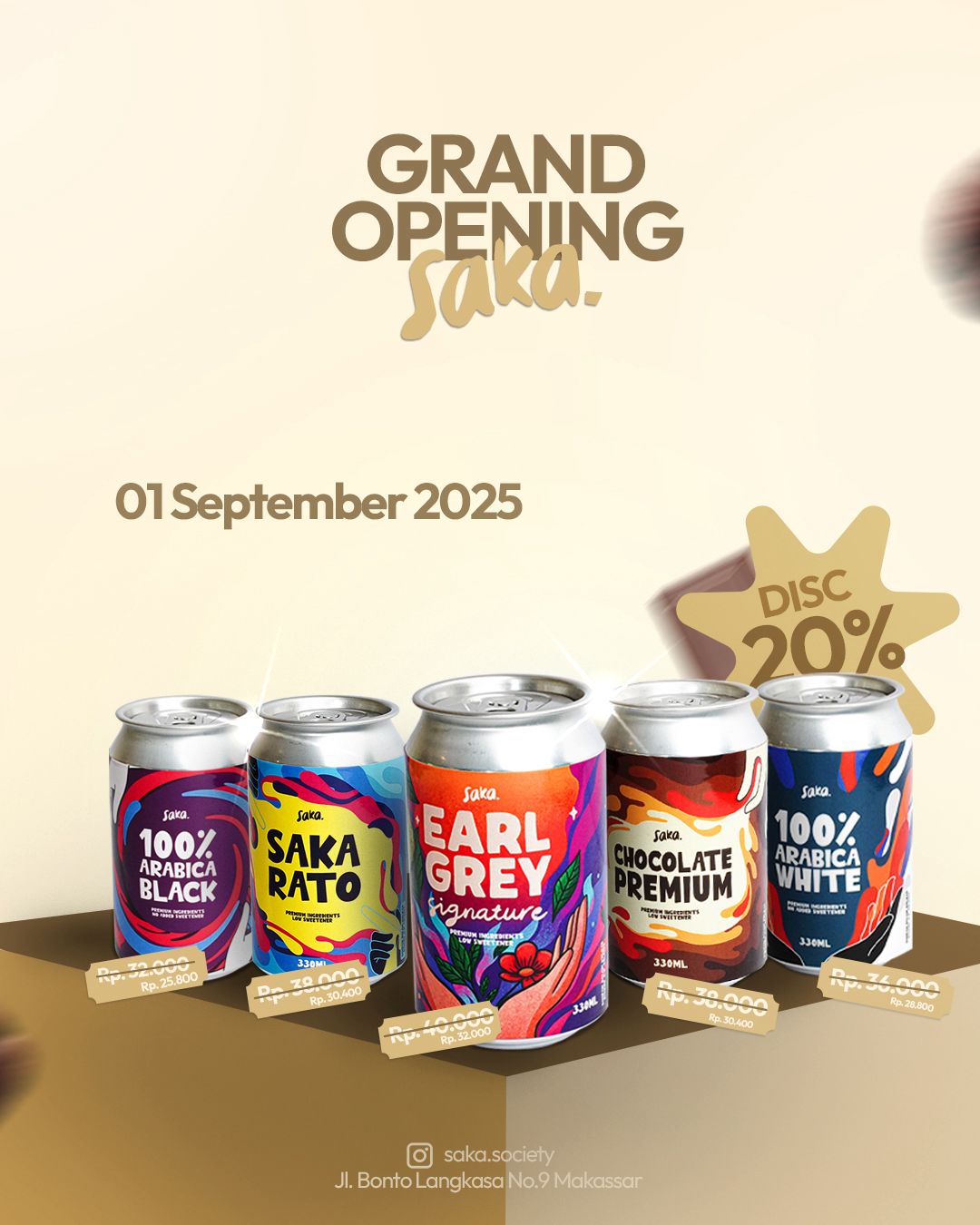 SAKA SOCIETY Bawa Inovasi Kopi Kaleng Premium Tanpa Gula untuk Pecinta Kopi Sejati