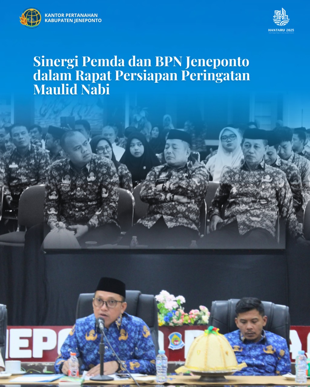 Kantah Jeneponto Hadiri Rapat Koordinasi Persiapan Maulid Nabi Bersama Pemda