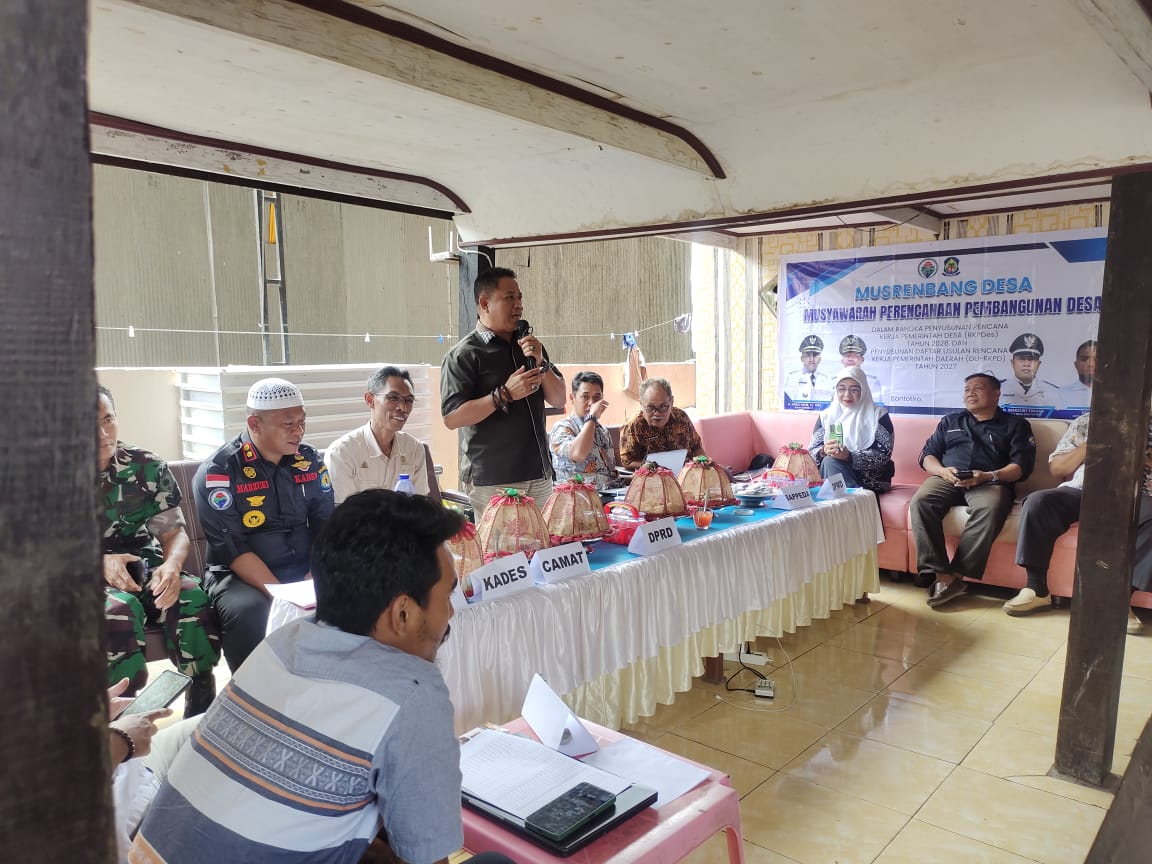 Anggota DPRD Jeneponto Saharuddin Tompo Hadiri Musrenbang Desa Bonto Tiro, Simak Pesannya!
