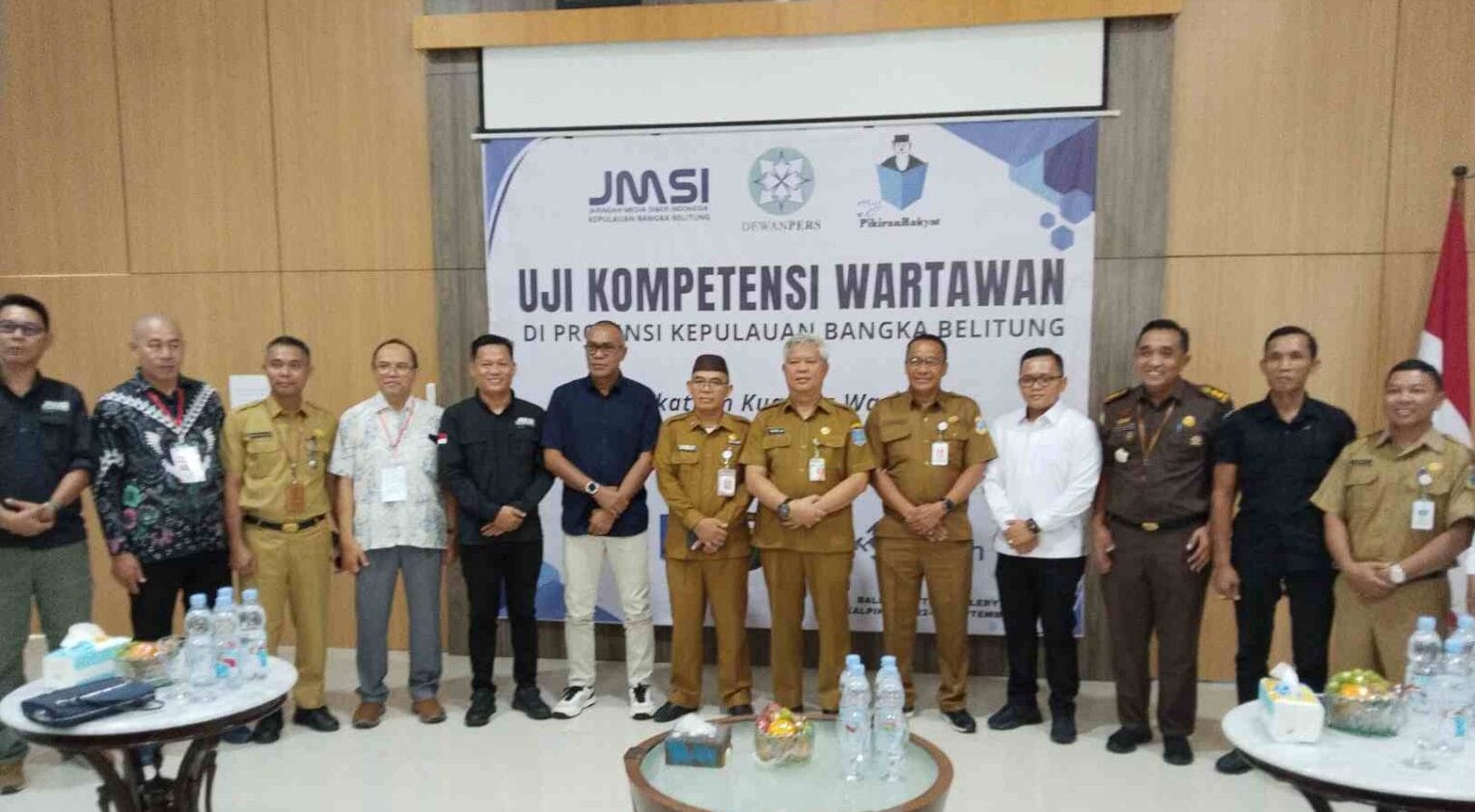 Jaringan Media Siber Indonesia (JMSI) Kepulauan Bangka Belitung Gelar Uji Kompetensi Wartawan (UKW) Perdana di Aula Tins Gallery, Senin (22/9/2025).