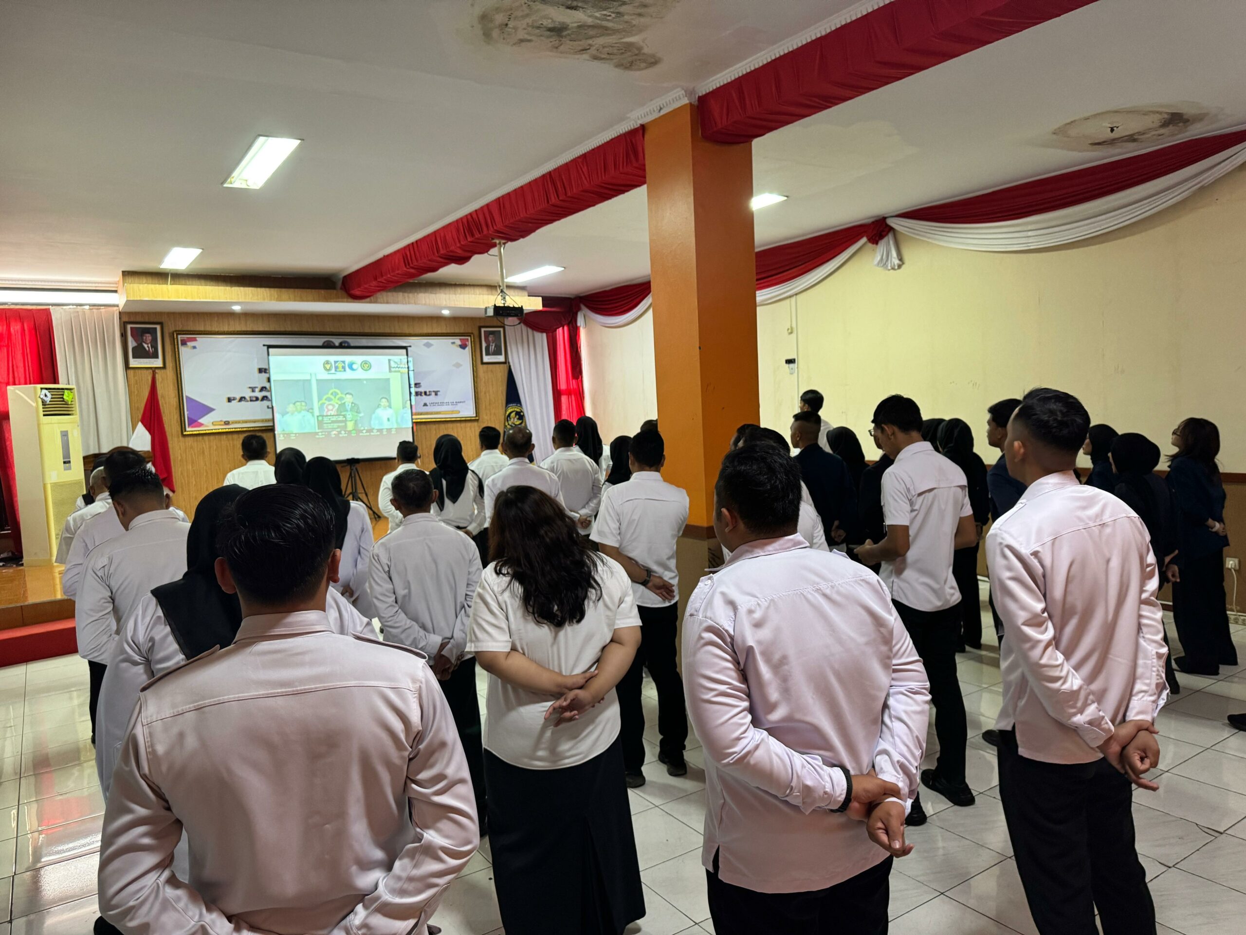 Lembaga Pemasyarakatan (Lapas) Kelas IIA Garut Mengikuti Apel Bersama Jajaran Kementerian Koordinator Bidang Hukum, HAM, Imigrasi, dan Pemasyarakatan yang Diselenggarakan Secara Virtual dan Terpusat dari Jakarta