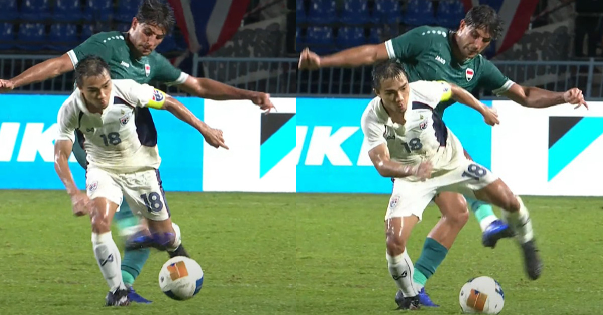 Potret Tekel Keras Striker Irak, Mohanad Ali ke Kapten Thailand, Chanatip Songkrasin