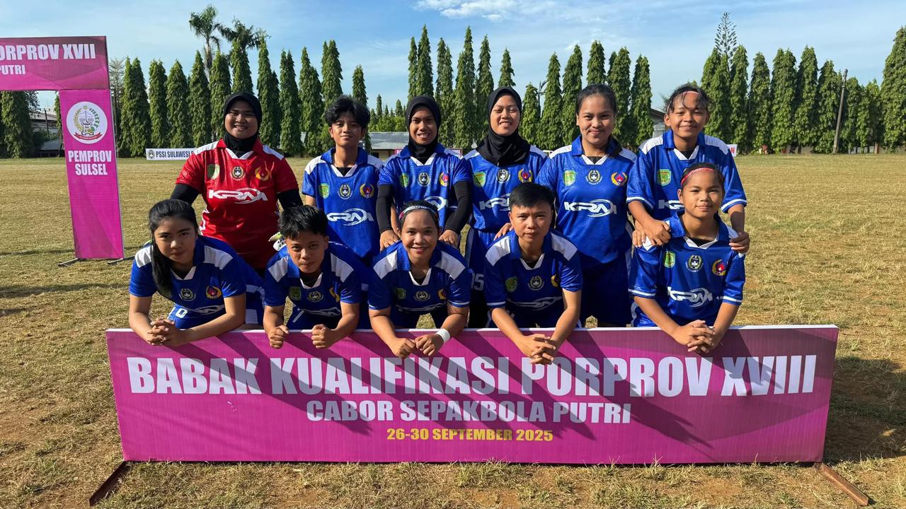 Tim Sepakbola Putri Luwu Utara Tahan Imbang Parepare di Laga Perdana Kualifikasi Porprov XVIII Sulsel 2025