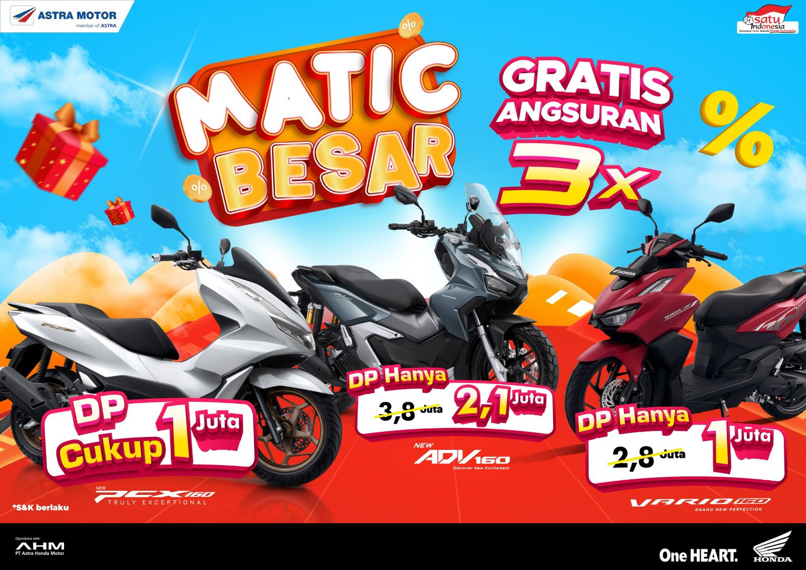 Asmo Sulsel Tawarkan Promo Matic Besar Honda dengan DP Ringan