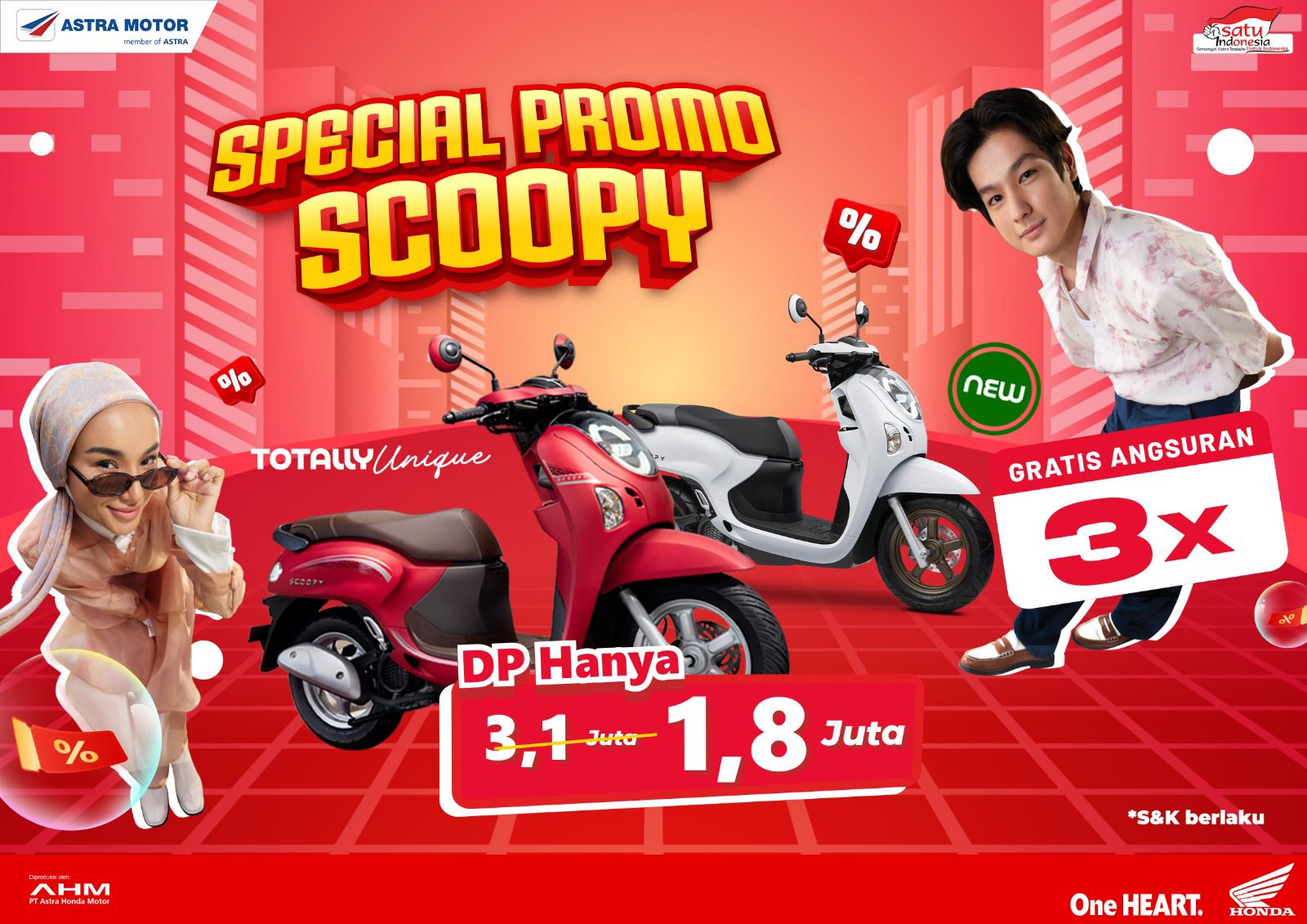 DP Hanya Rp1,8 Juta, Konsumen Bisa Bawa Pulang Honda Scoopy
