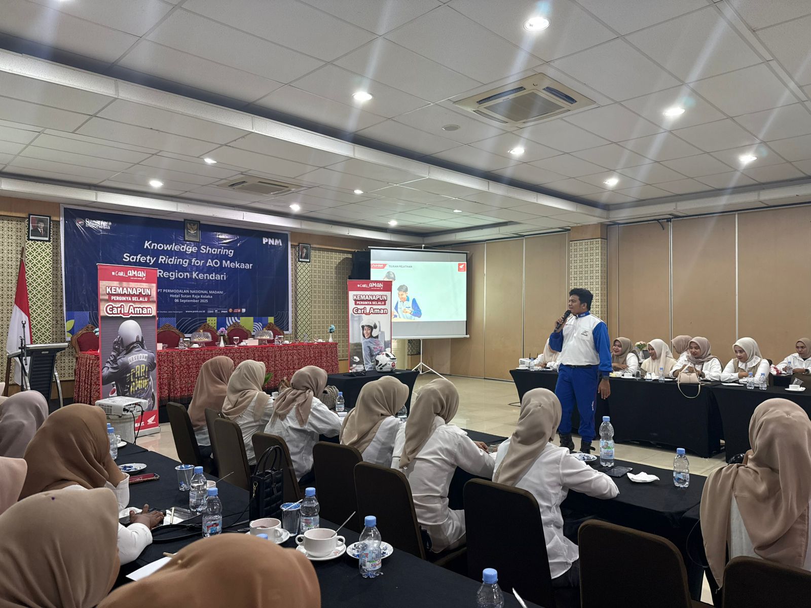 Karyawan PNM dari 3 Daerah Antusias Ikuti Edukasi Safety Riding Asmo Sulsel