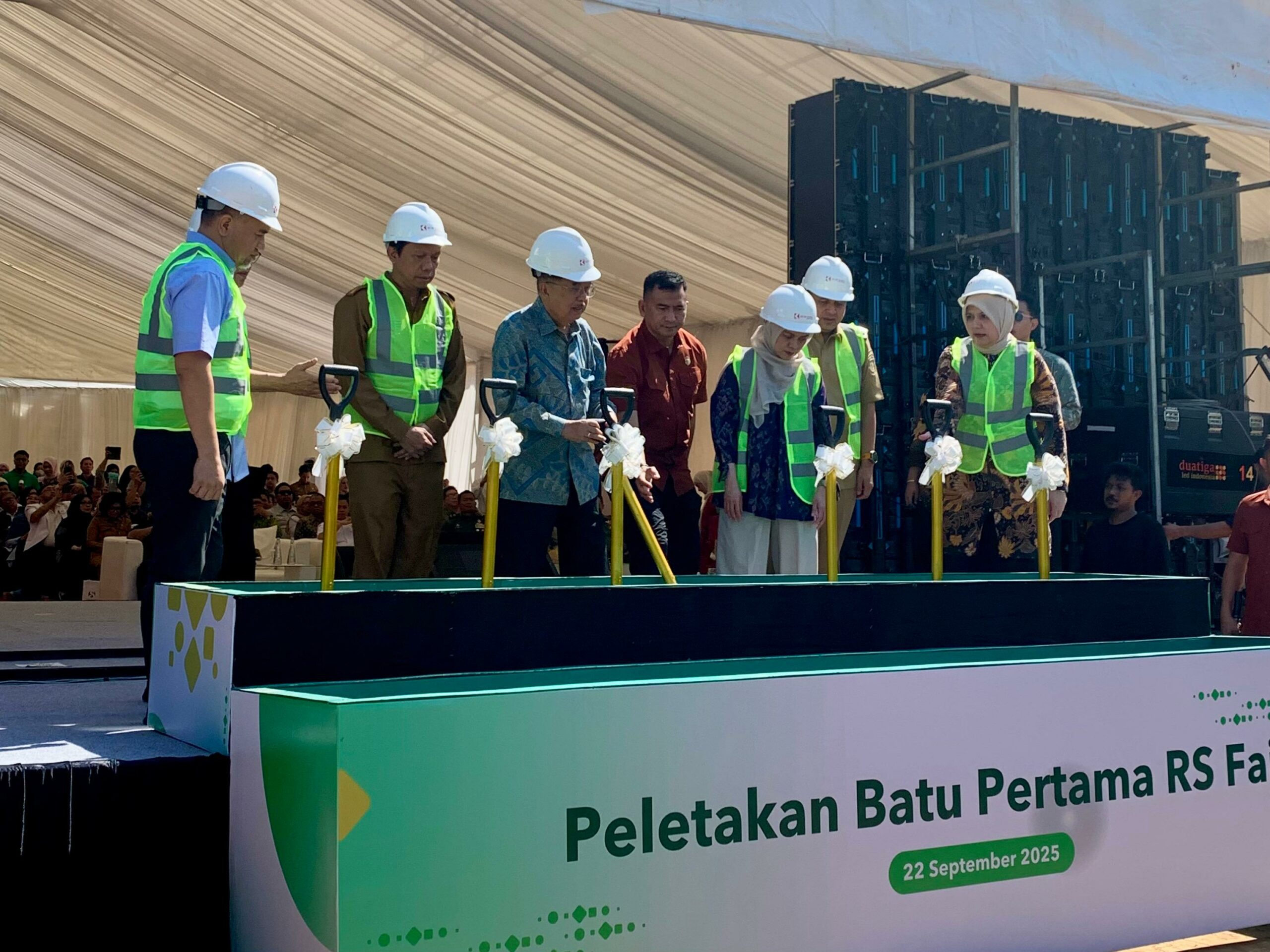 Groundbreaking Gedung Baru RS Faisal, JK Harap Tingkatkan Kualitas Pelayanan Pasien