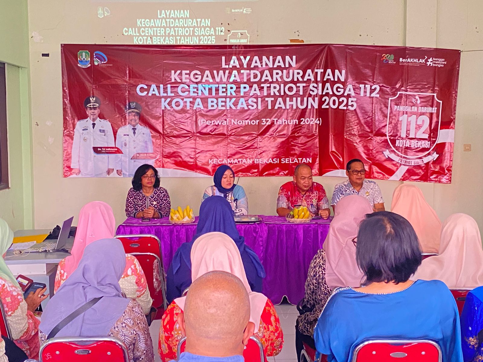 Diskominfostandi Kota Bekasi Gelar Diseminasi Layanan NTPD 112 di Kecamatan Bekasi Selatan