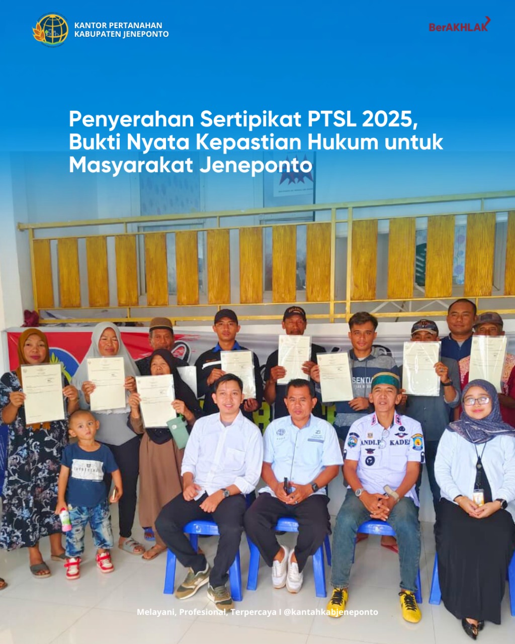 Penyerahan Sertipikat PTSL di Desa Punagaya, Memberikan Harapan Baru bagi Masyarakat