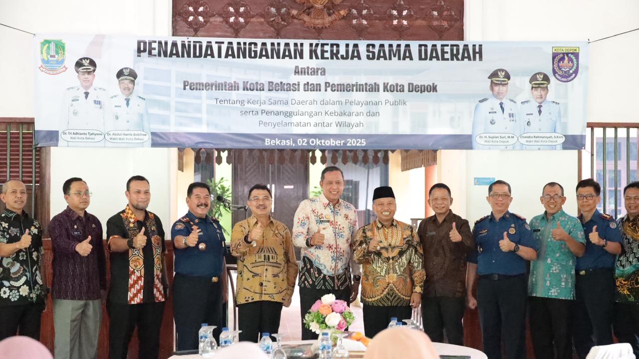 Bekasi–Depok Teken Kerja Sama: Tingkatkan Pelayanan Publik Serta Penanggulangan Kebakaran