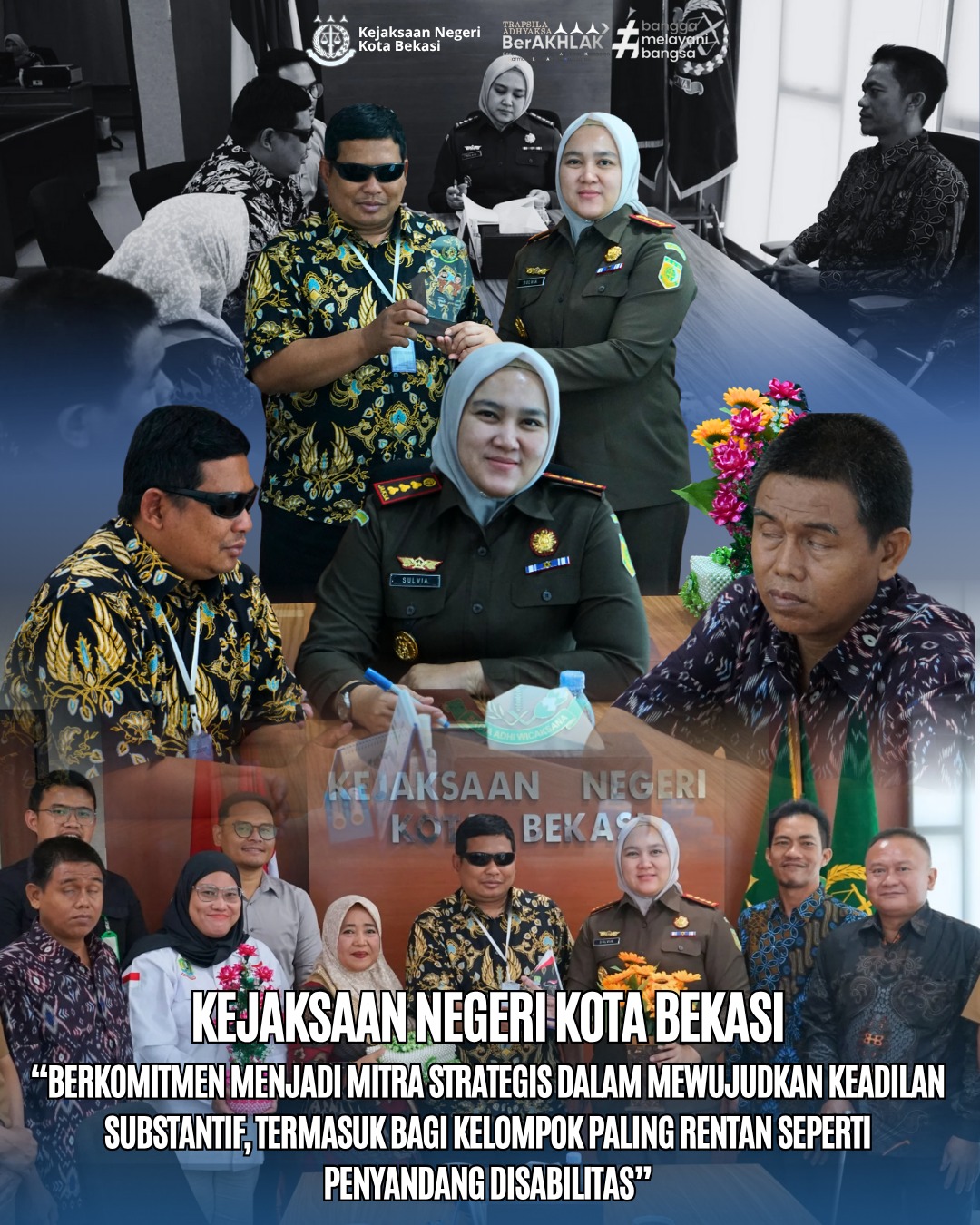 Kejari Kota Bekasi Terima Kunjungan Audiensi National Paralympic Committee of Indonesia (NPCI) Kota Bekasi