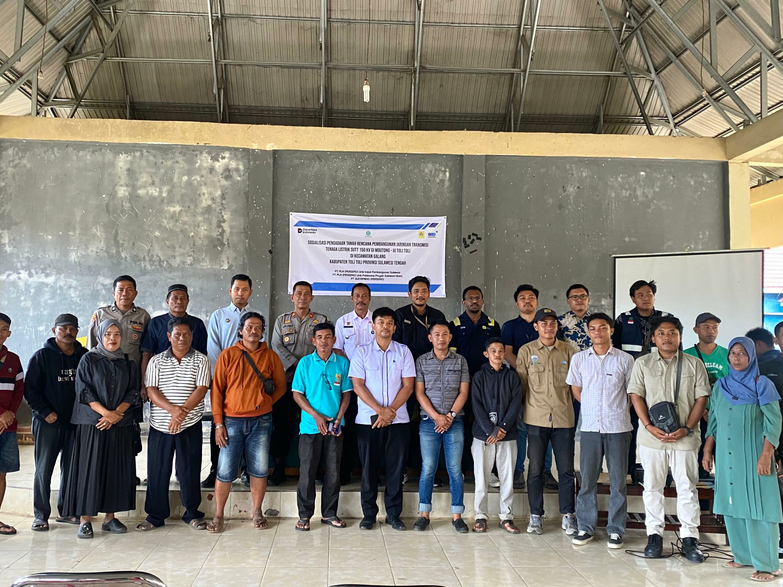PLN Sosialisasikan Pembangunan Proyek SUTT 150 kV Tolitoli–Leok di Kecamatan Galang dan Kecamatan Dako Pemean, Kabupaten Tolitoli, Provinsi Sulawesi Tengah.