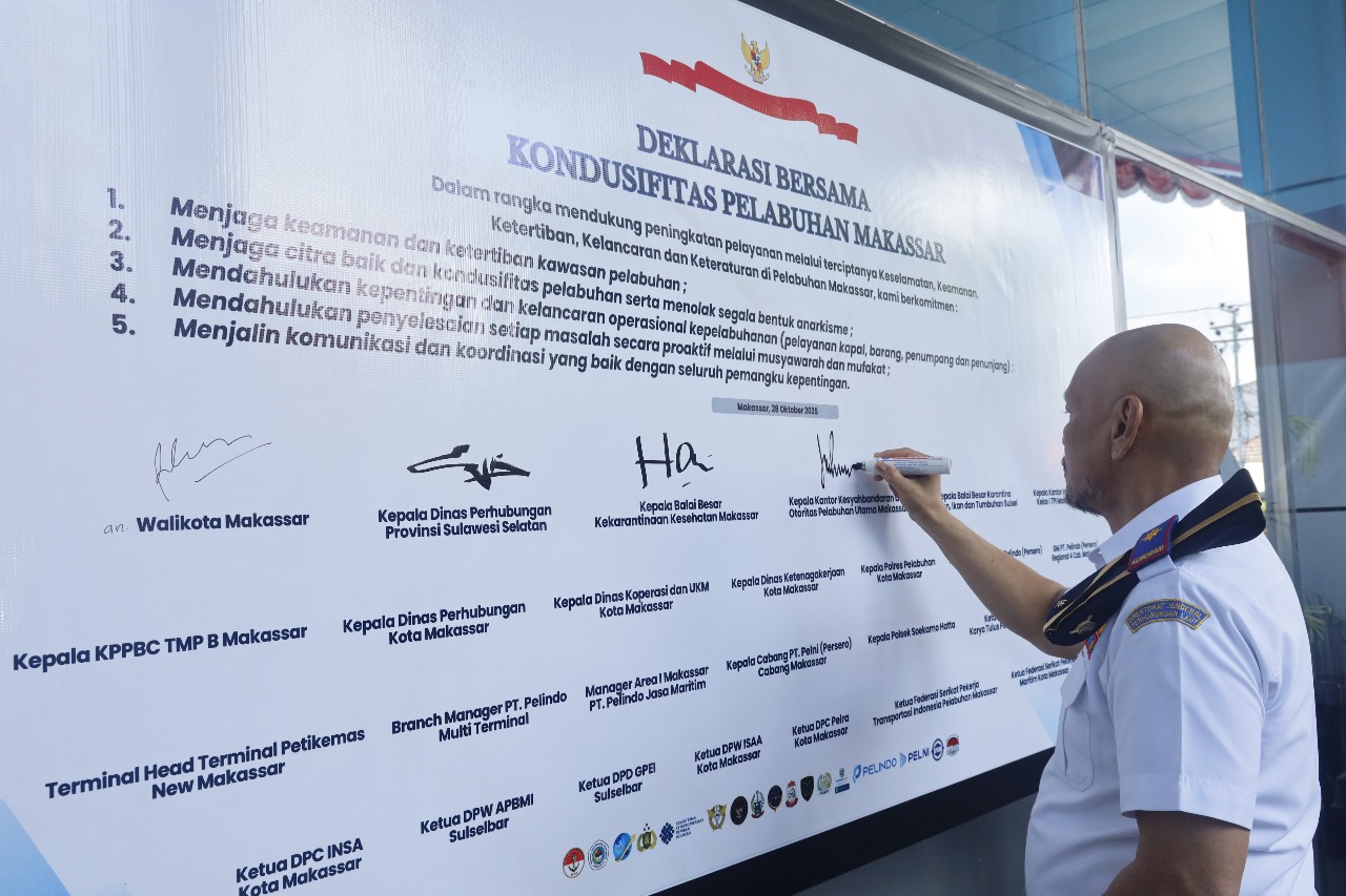 Deklarasi Bersama di Hari Sumpah Pemuda, Pelabuhan Makassar Mantapkan Sinergi Lintas Sektor