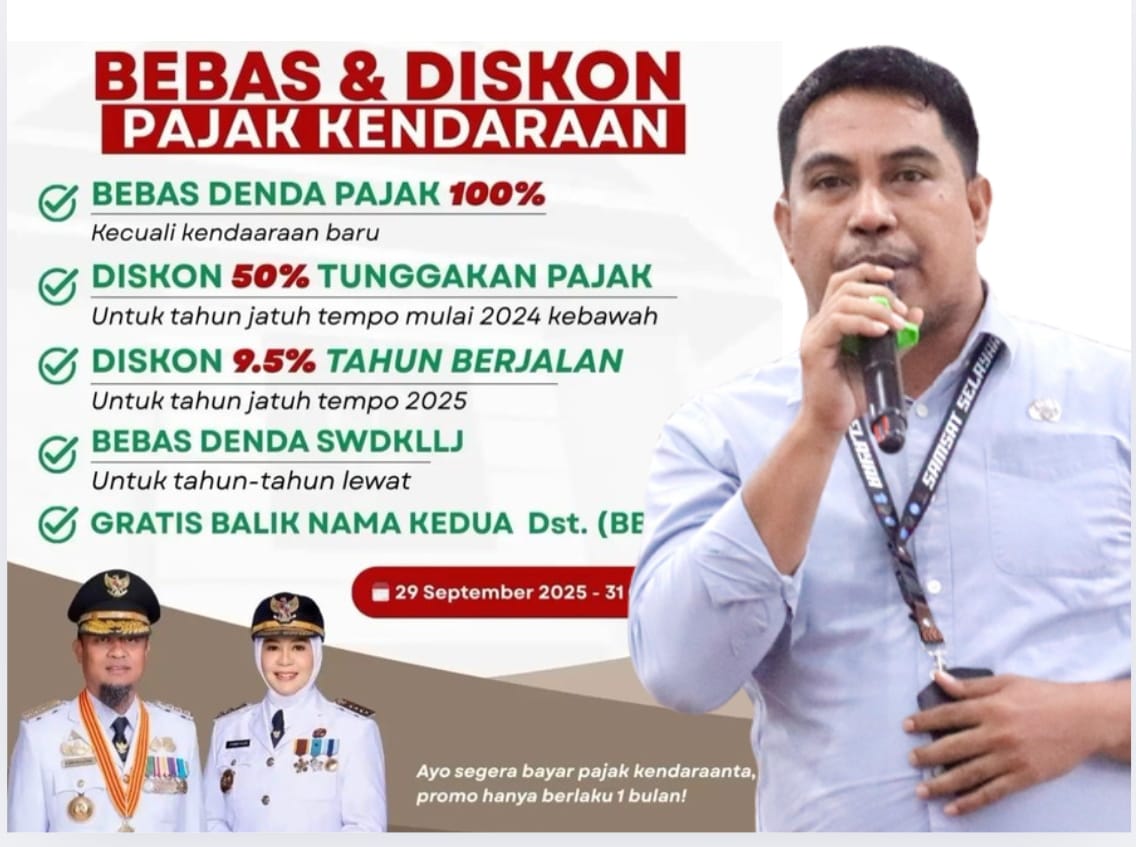 Samsat Selayar Bebaskan Denda dan Beri Diskon 50% Tunggakan Pajak Kendaraan