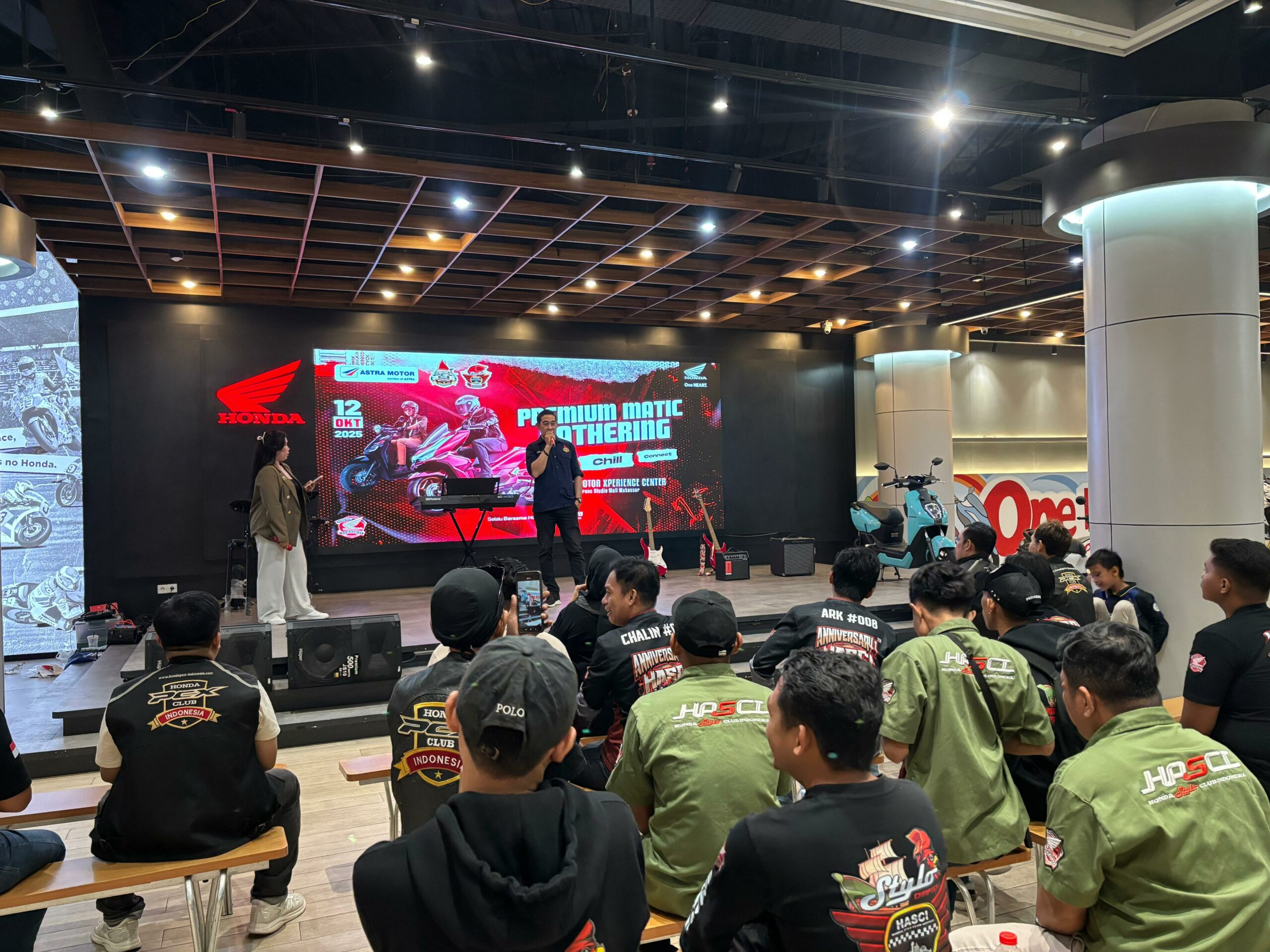 Kopdar Asmo Sulsel Pererat Solidaritas Komunitas PCX dan Stylo, Sosialisasikan HBD 2025
