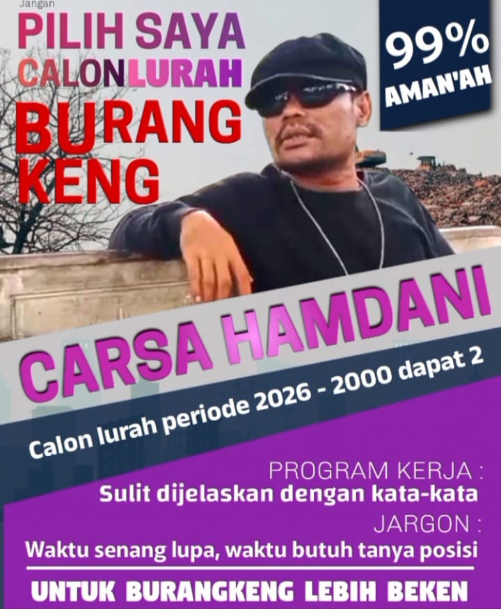 Pamflet ‘Nyeleneh’ Beredar, Aktivis Lingkungan Carsa Hamdani Disebut Siap Bertarung di Pilkades Burangkeng