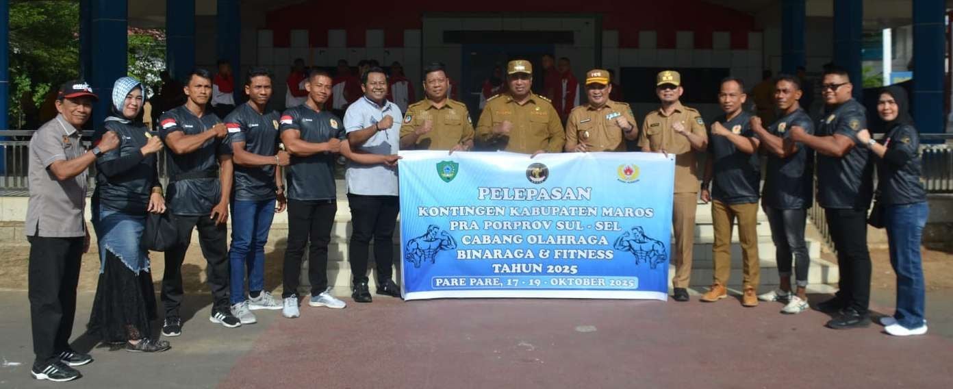 Bupati Chaidir Syam Resmi Lepas Atlet Tinju dan Binaraga Maros ke Pra Porprov Sulsel