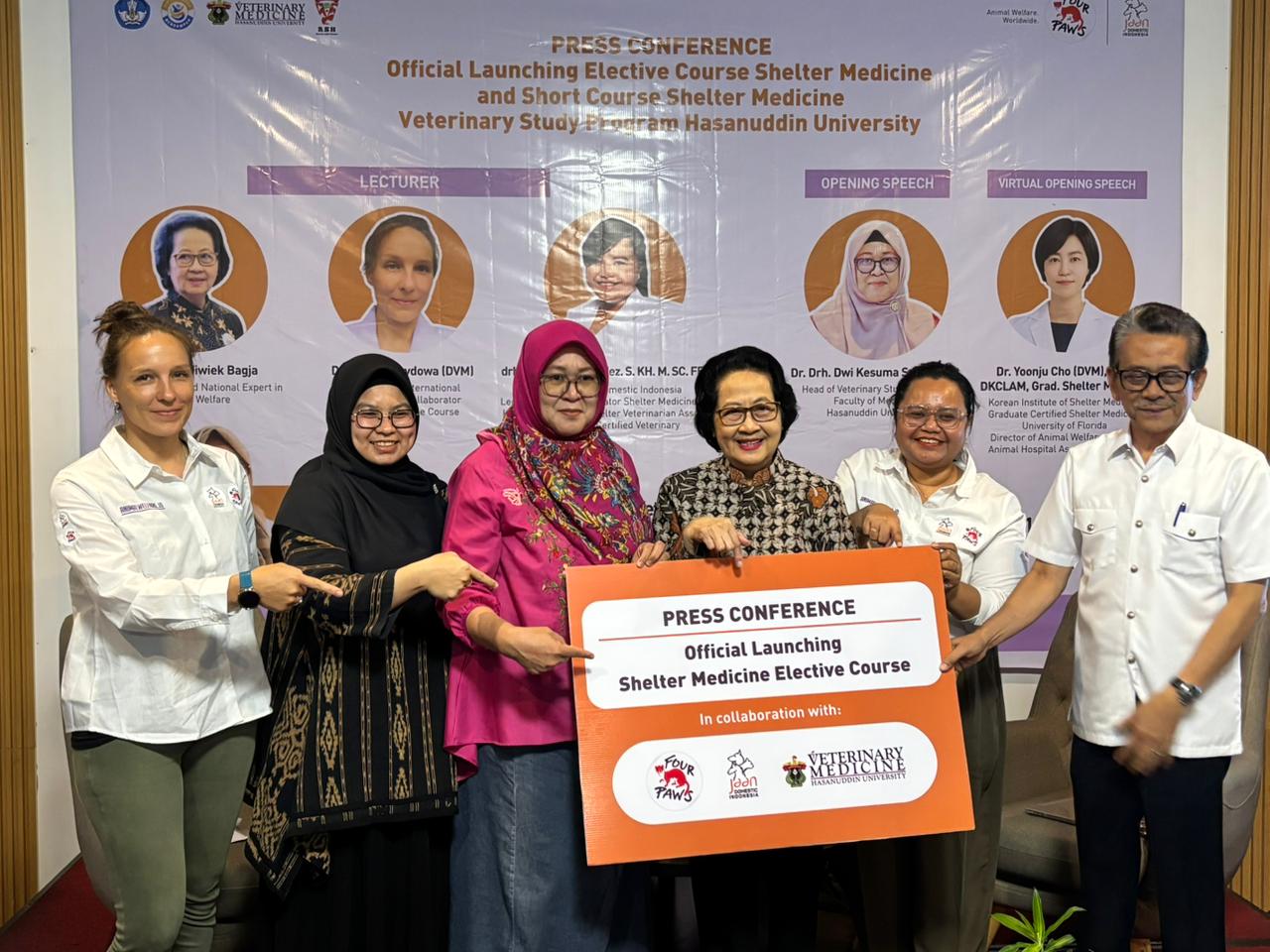 Fakultas Kedokteran Hewan Unhas Luncurkan Mata Kuliah Shelter Medicine: Pertama di Asia Tenggara