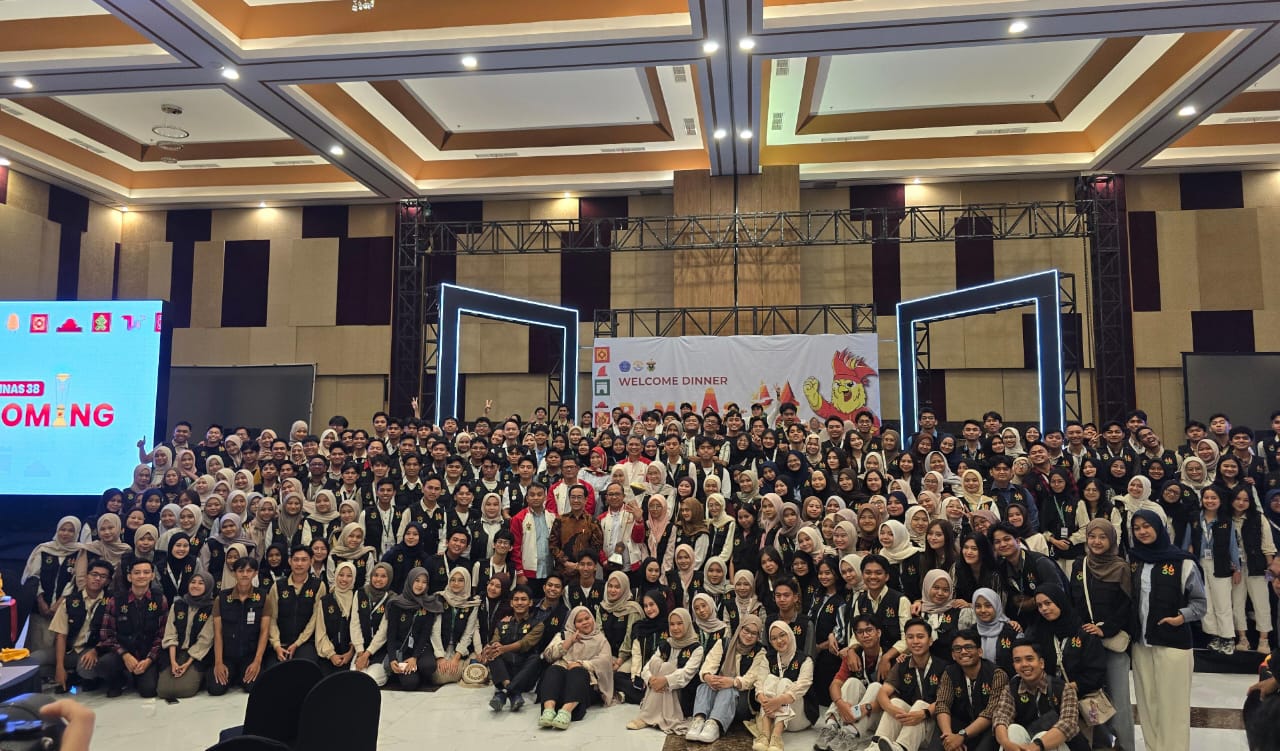 Universitas Hasanuddin Menggelar Homecoming PIMNAS ke-38 yang Dirangkaikan Dengan Welcome Dinner di Unhas Hotel and Convention, Minggu, (30/11/2025).