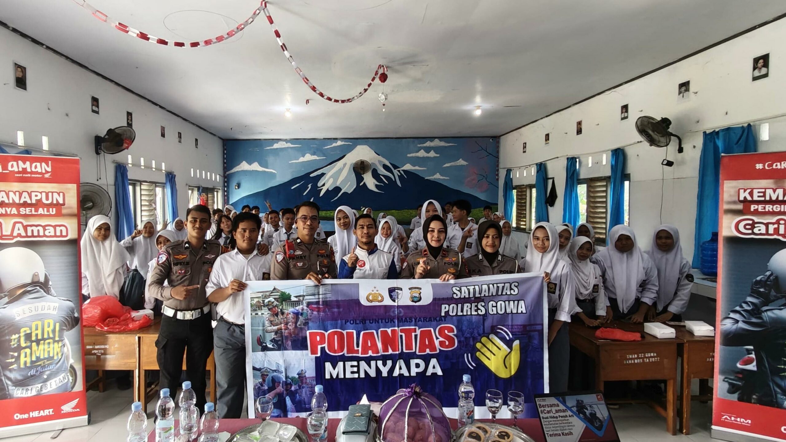 Asmo Sulsel dan Polres Gowa Tanamkan Kesadaran Keselamatan Berkendara di Kalangan Pelajar