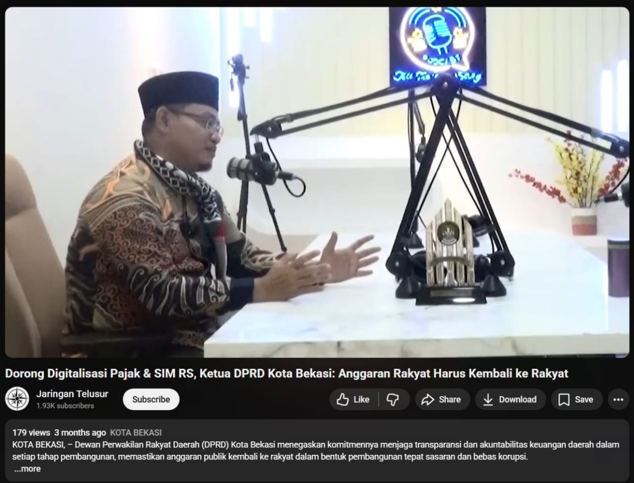 Minim Penonton, Warga Nilai Podcast DPRD Bekasi Tetap Penting untuk Transparansi Publik