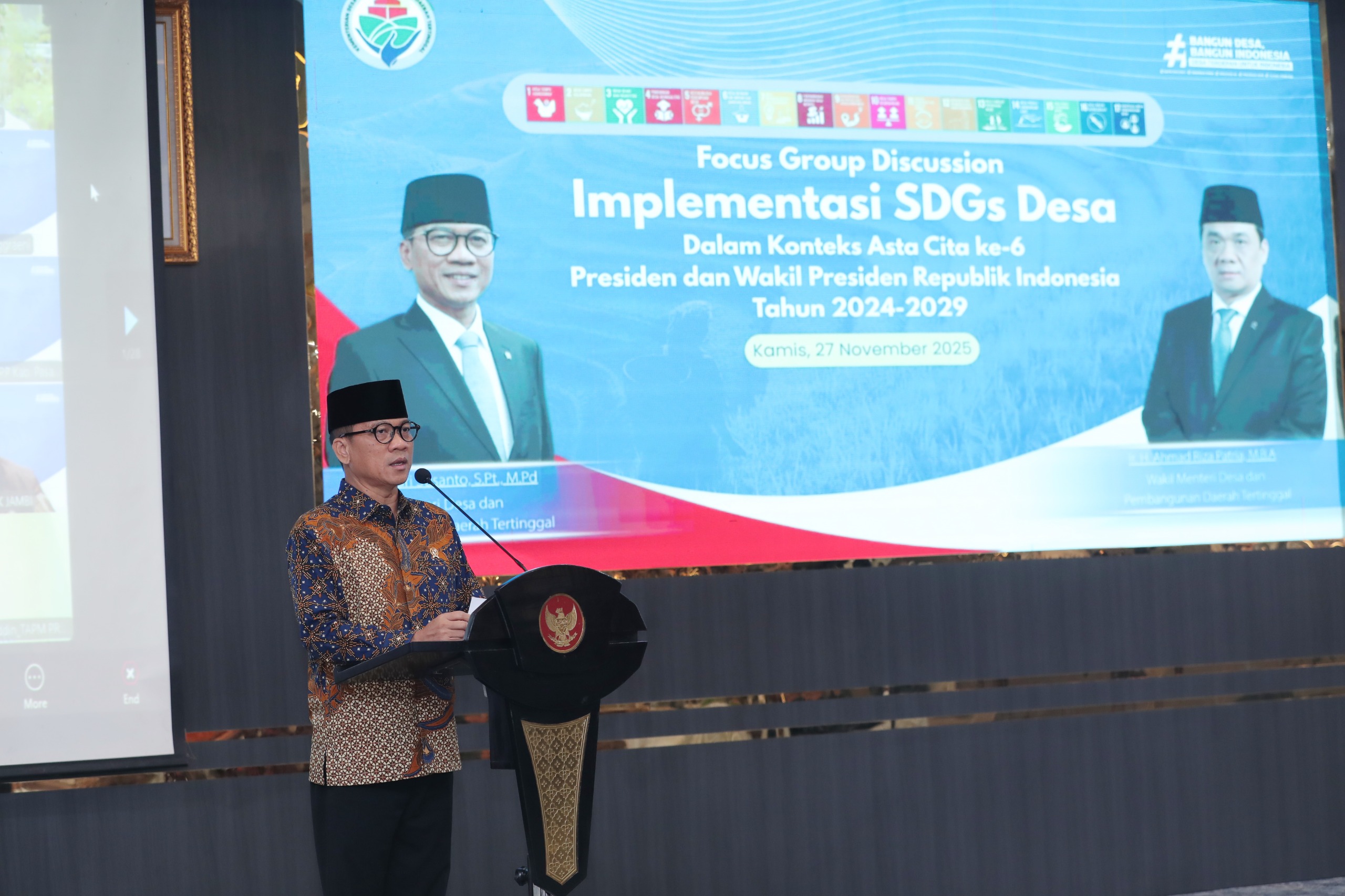Mendes Yandri: 12 Aksi Bangun Desa Jadi Implementasi Konkret Tujuan SDGs di Indonesia