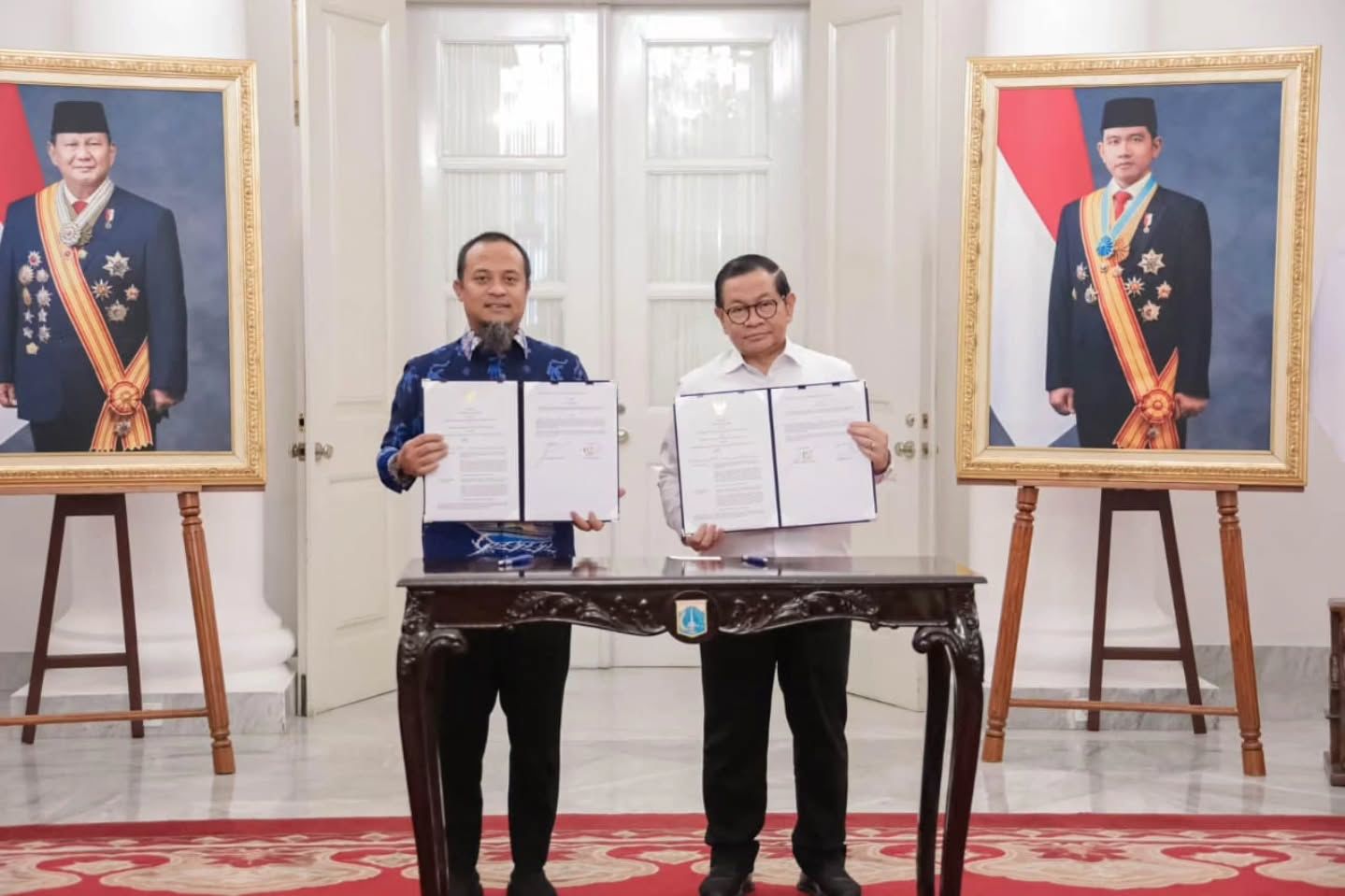 Bertemu Pramono Anung, Gubernur Sulsel Bahas Investasi Pangan dan Penguatan BUMD
