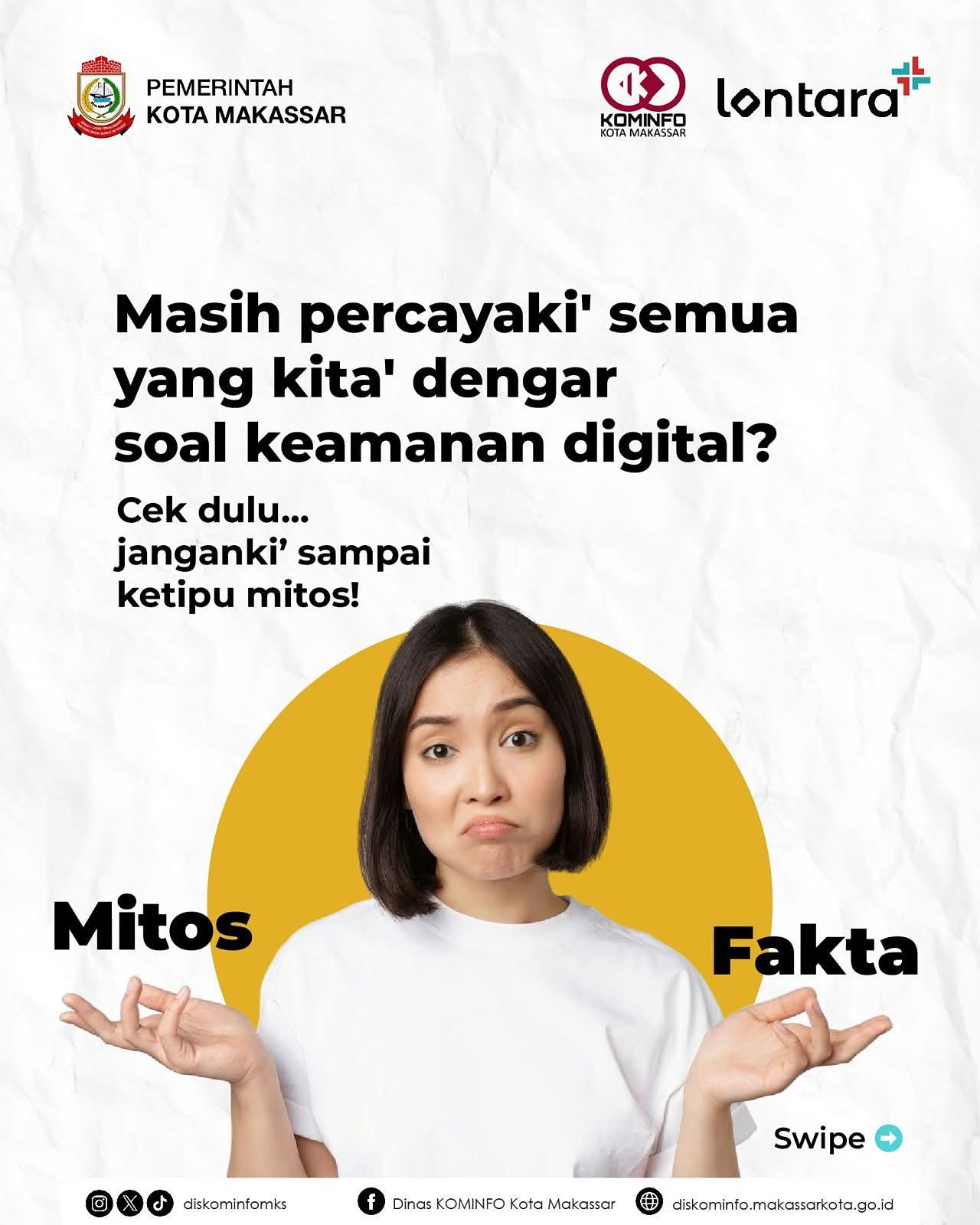 Bijak Jaga Data, Diskominfo Makassar Ajak Warga Tingkatkan Literasi Digital