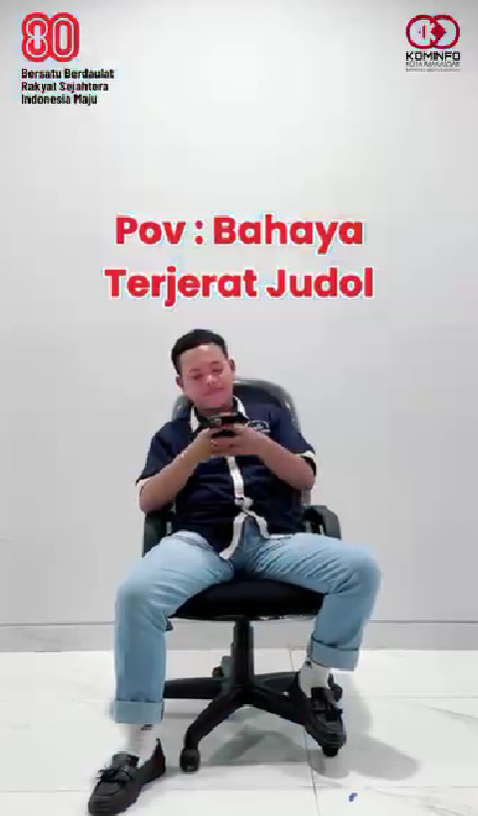 Diskominfo Makassar Ingatkan Generasi Muda Bahaya Judi Online