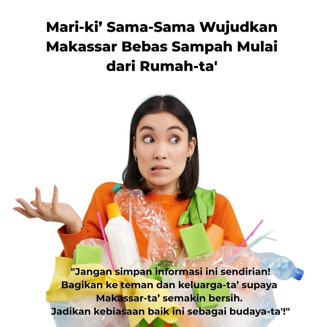 Diskominfo Makassar Ajak Warga Wujudkan Bebas Sampah dari Rumah
