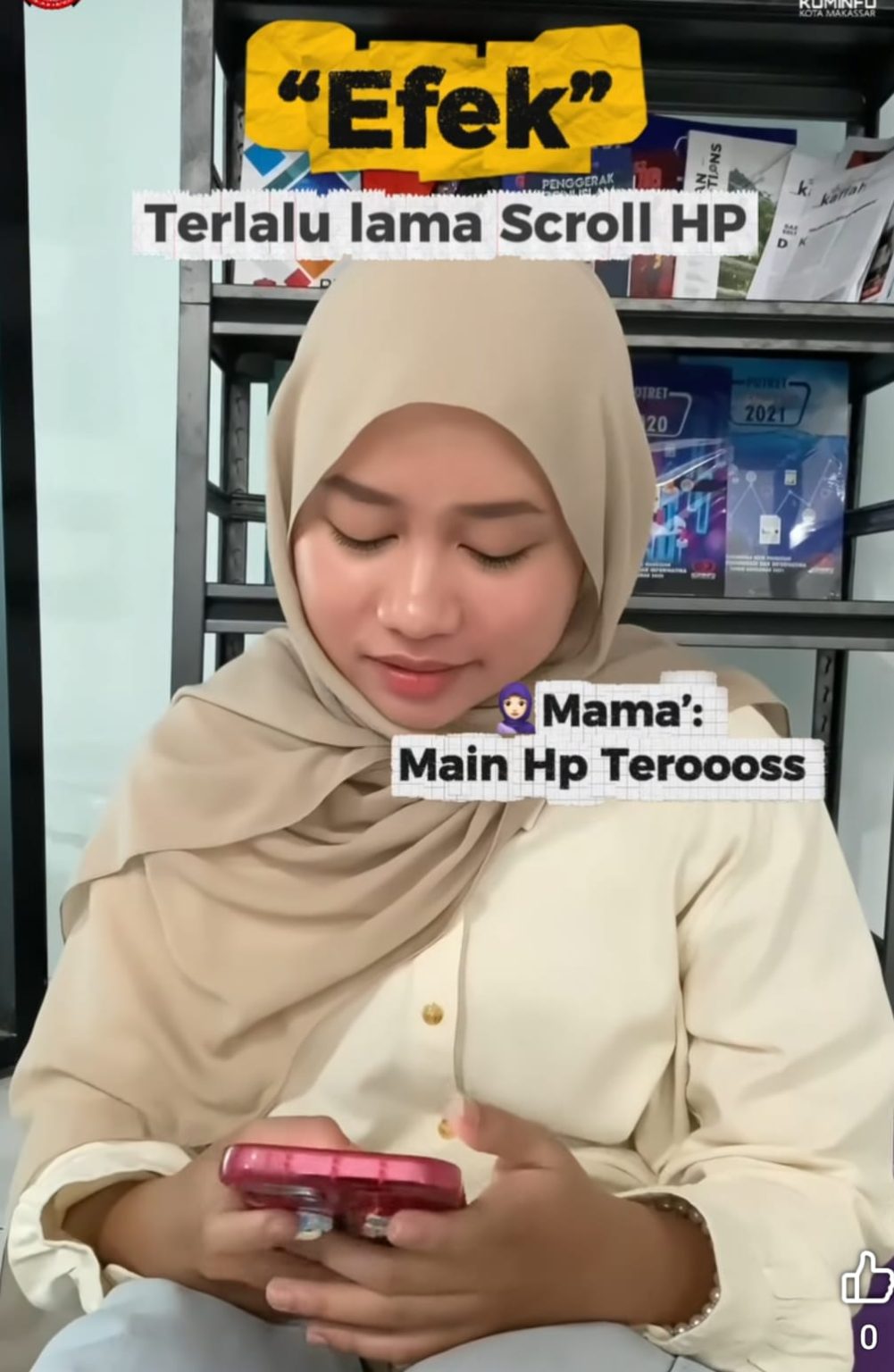 Diskominfo Makassar Ingatkan Warga Soal Risiko Scroll HP Berlebihan