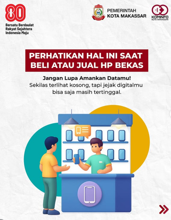 Diskominfo Makassar Ingatkan Warga Waspada Jejak Digital di HP