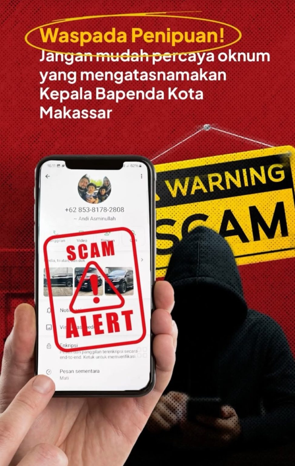 Diskominfo Makassar Ingatkan Warga Waspada Penipuan Berkedok Pejabat