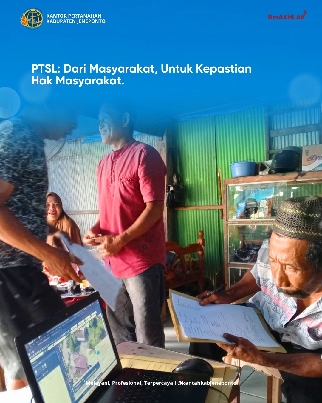 Kolaborasi Puldadis dan Puldasik Laksanakan Pendataan Awal PTSL 2026