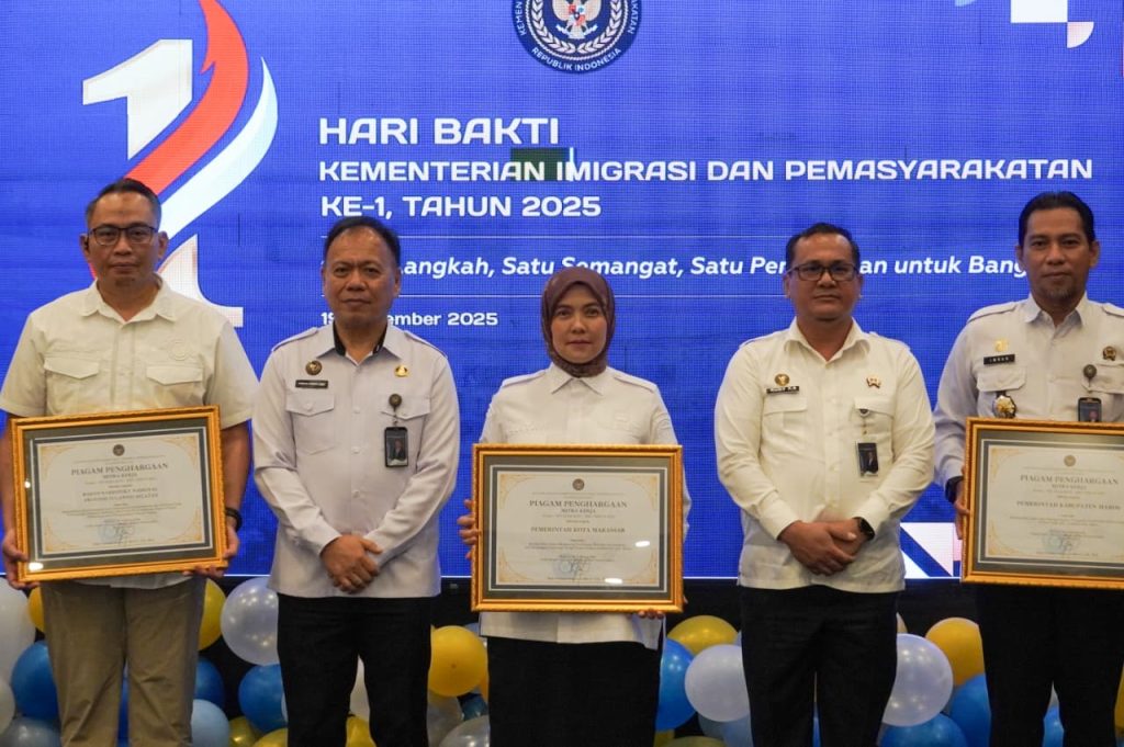 Pemkot Makassar Raih Penghargaan di Hari Bakti Kemenimipas 2025