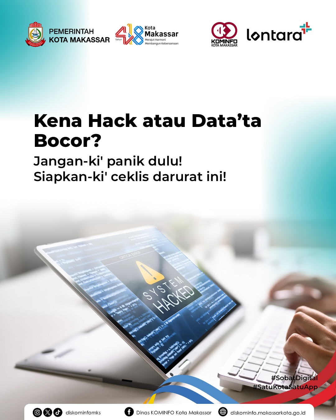 Cegah Kebocoran Data, Diskominfo Makassar Sarankan Ganti Password dan Aktifkan 2FA