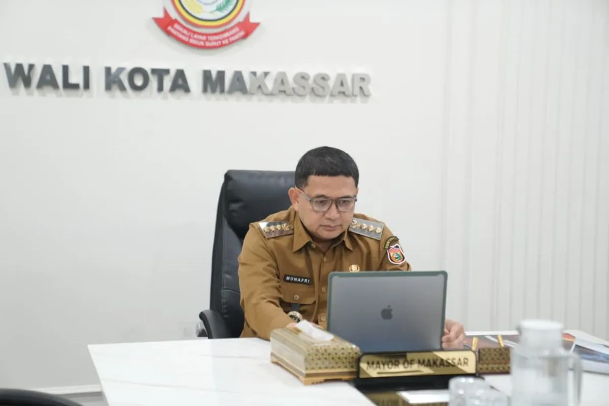 Wali Kota Makassar, Munafri Arifuddin Saat Sesi Wawancara Penjurian Tingkat Nasional yang digelar Oleh IT Works Secara Virtual, Senin (3/11/2025).