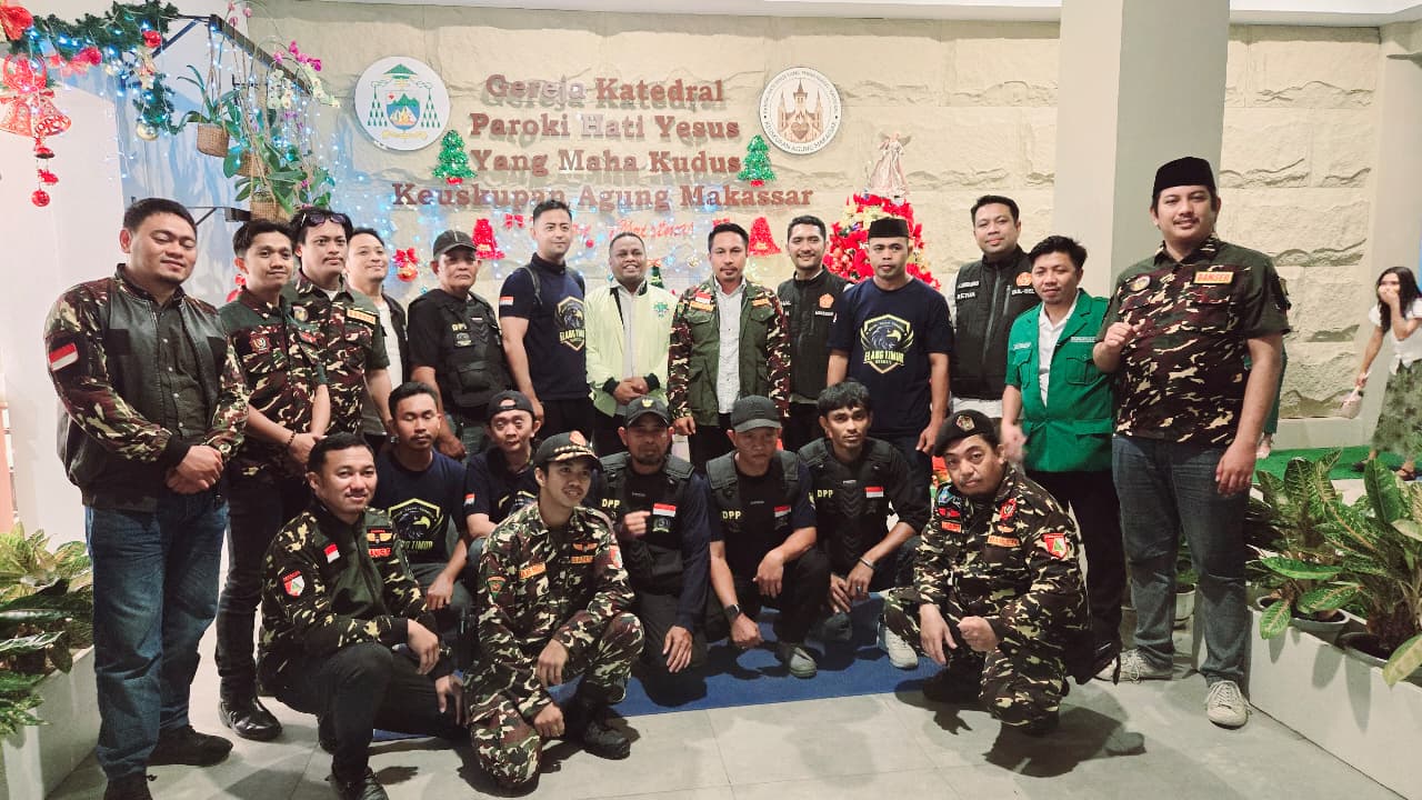 GP Ansor dan Banser Kawal Perayaan Natal di Makassar, Tegaskan Komitmen Jaga Toleransi